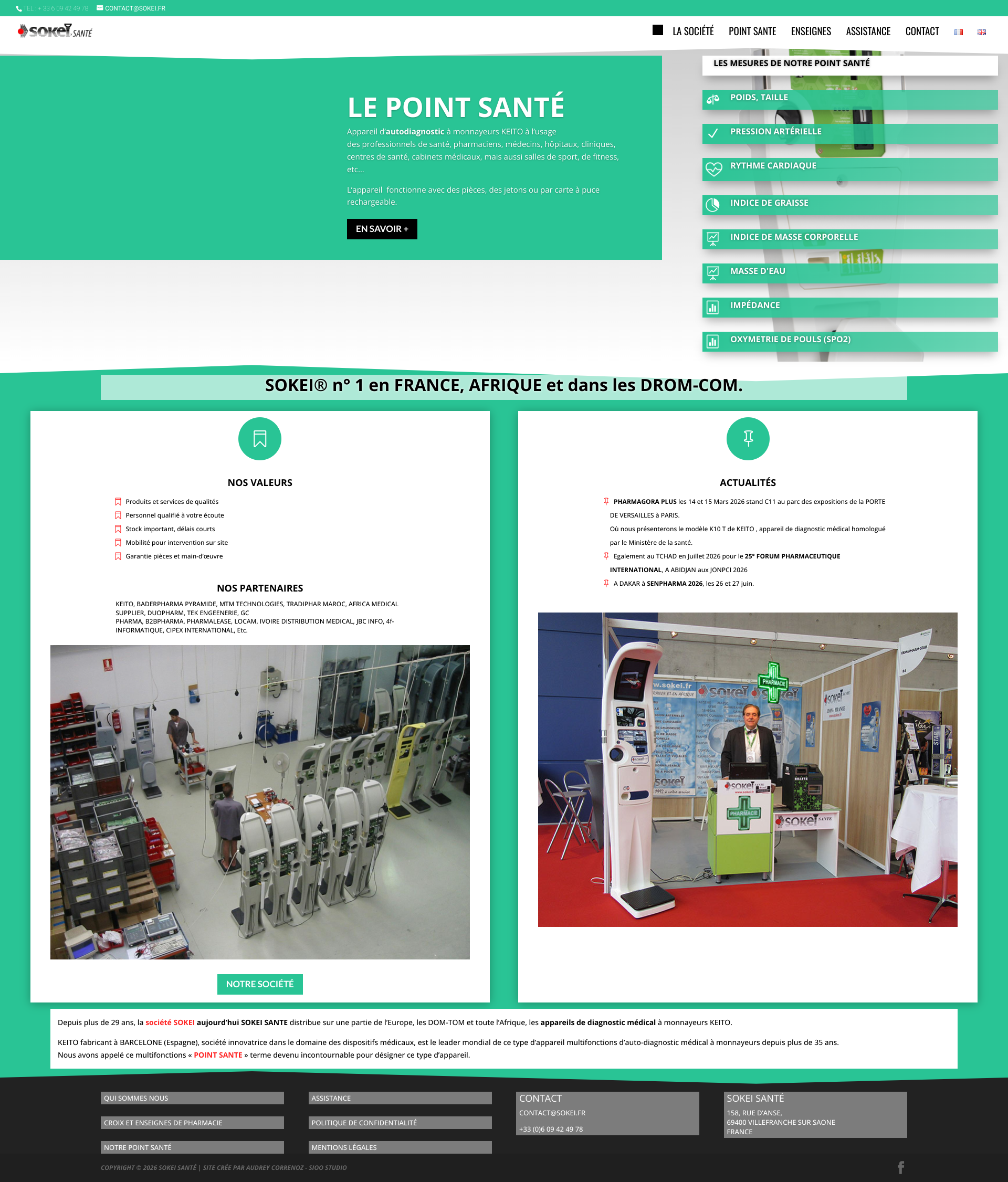 Aperçu du site