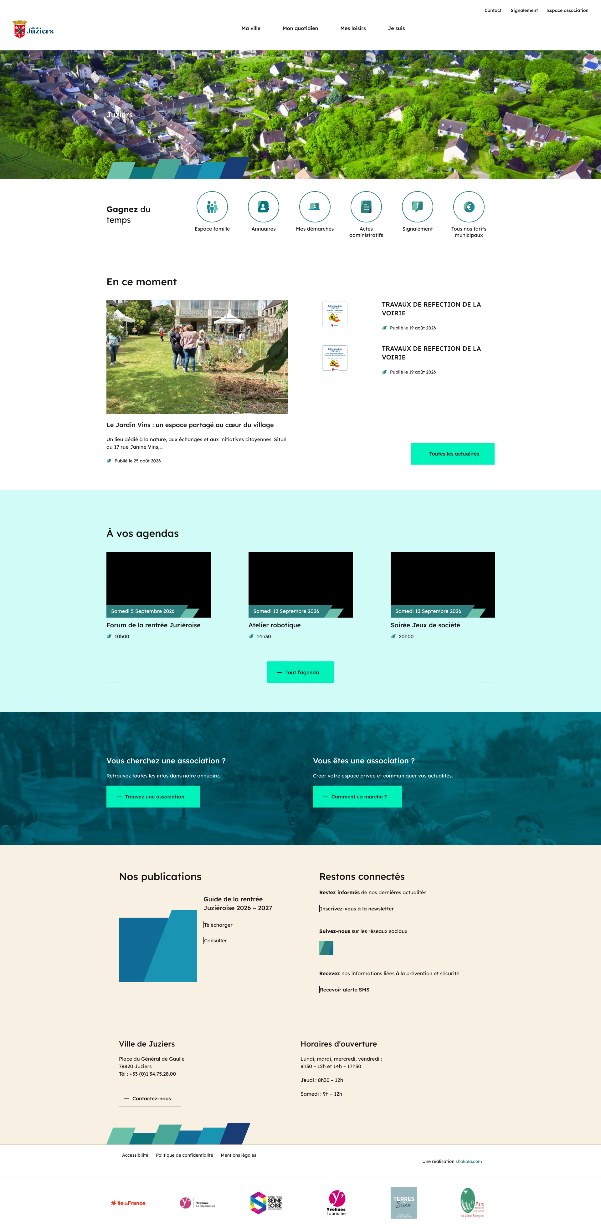 Aperçu du site