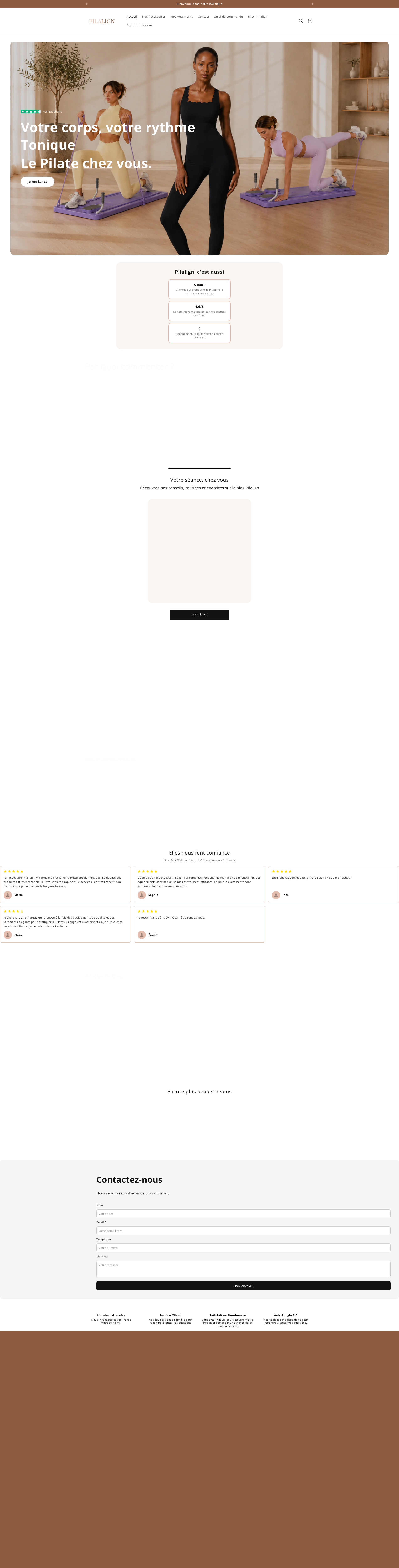 Aperçu du site