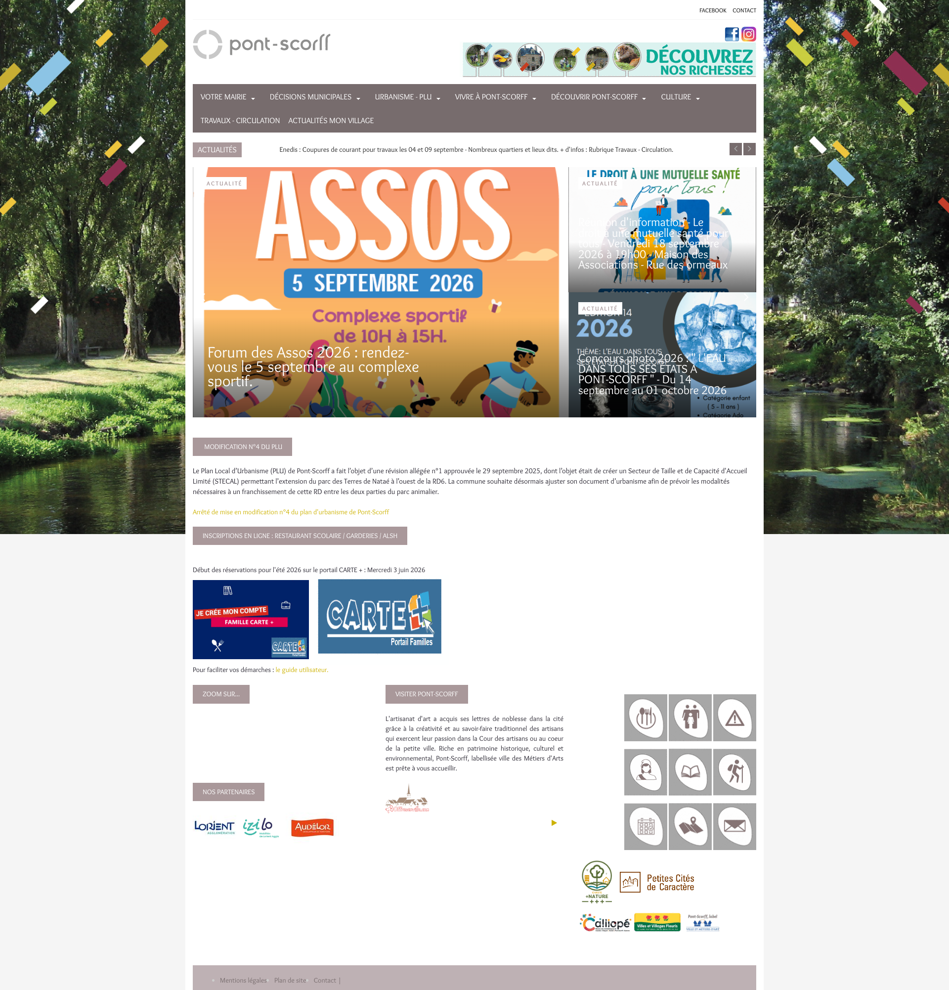 Aperçu du site