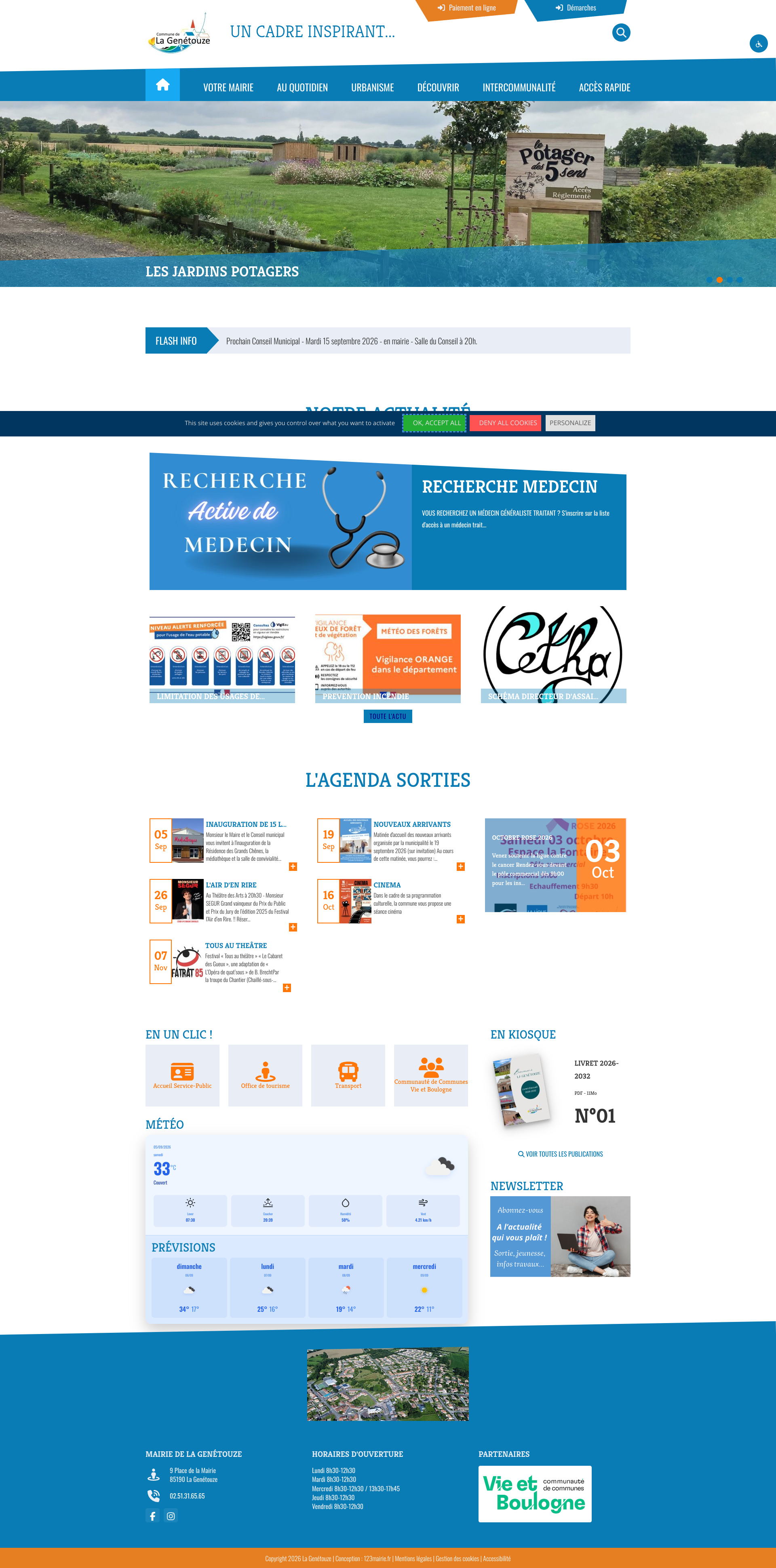 Aperçu du site