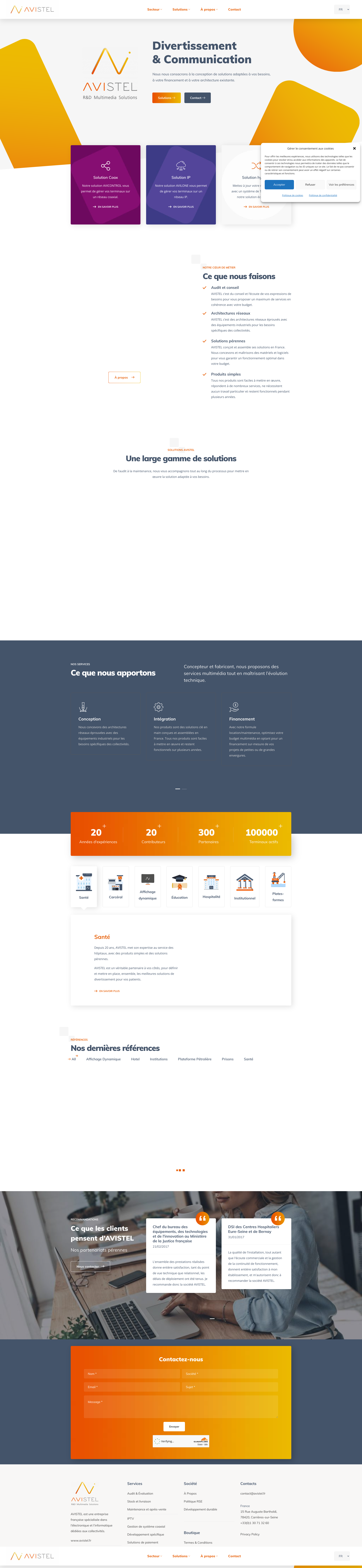 Aperçu du site