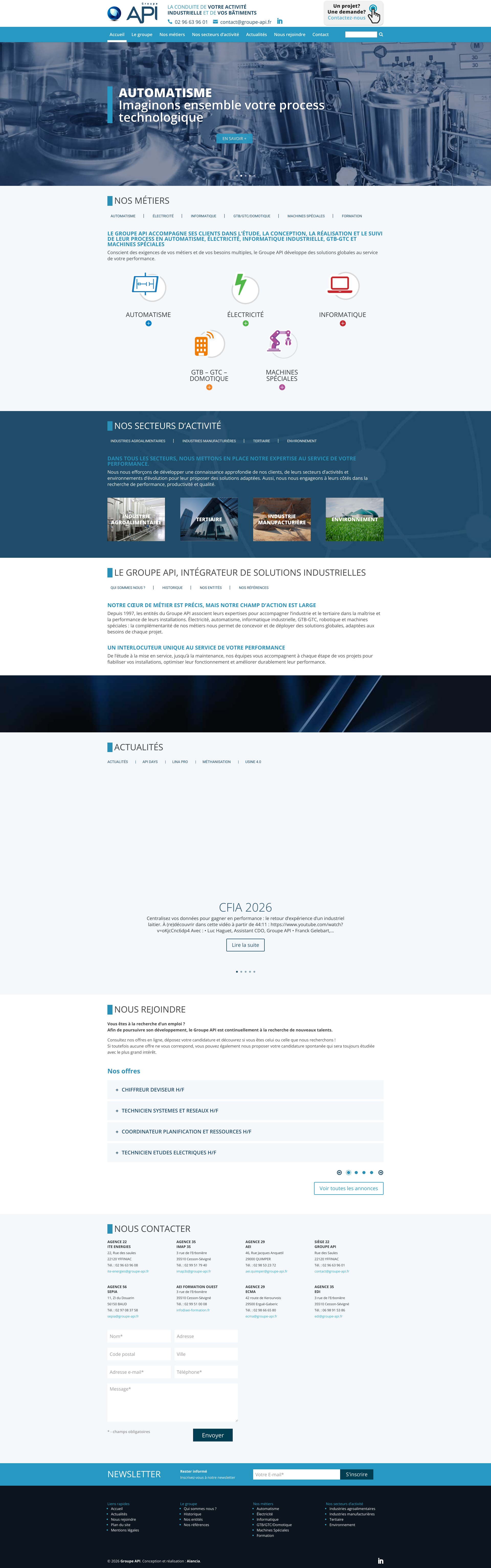 Aperçu du site