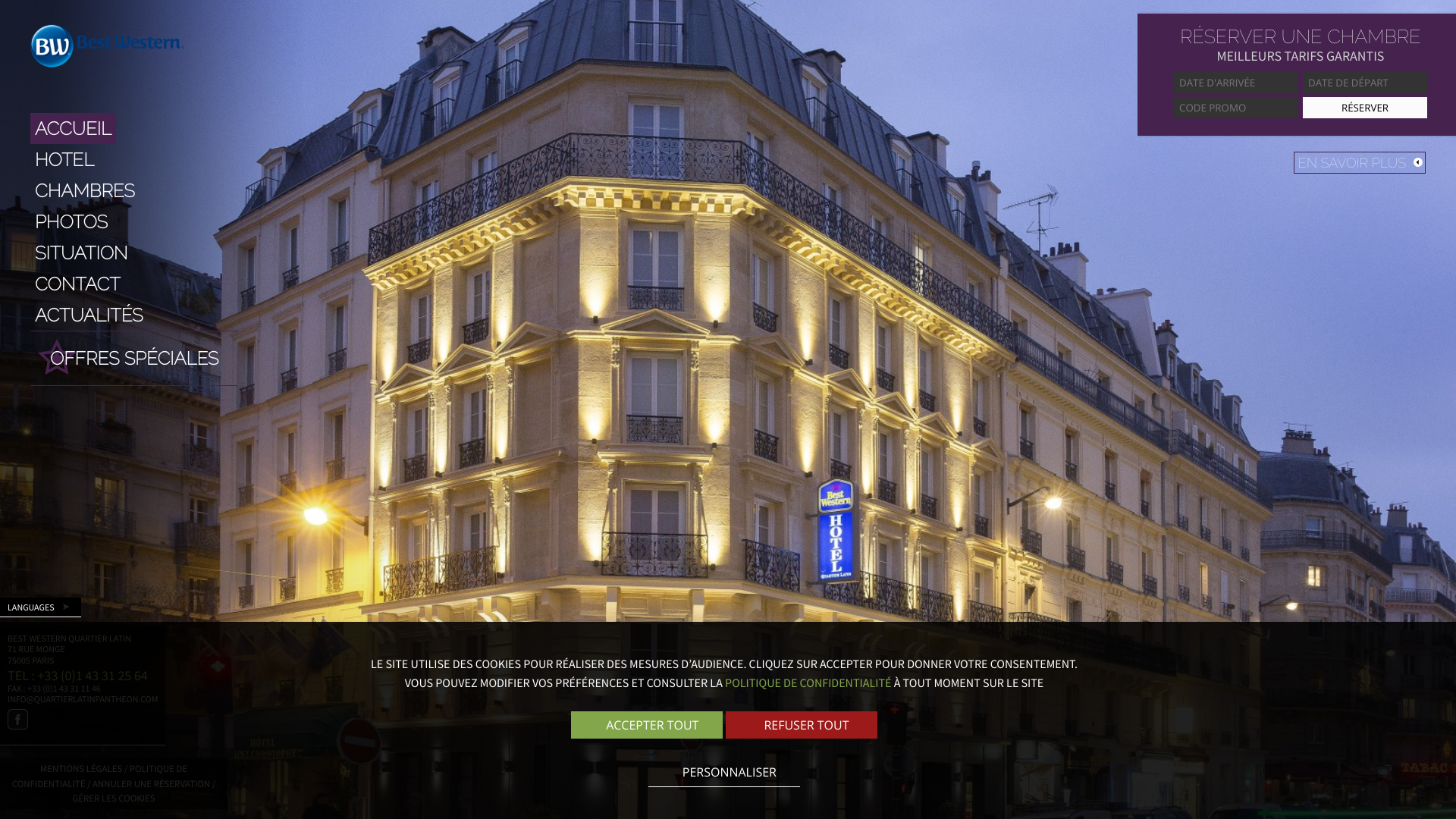Aperçu du site