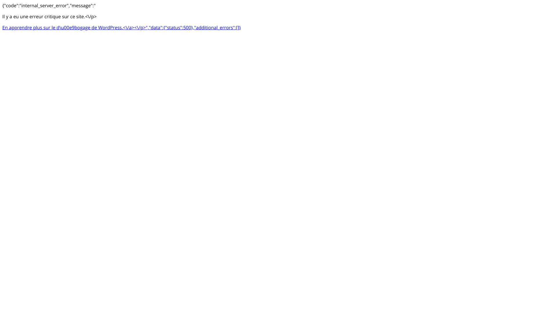 Aperçu du site