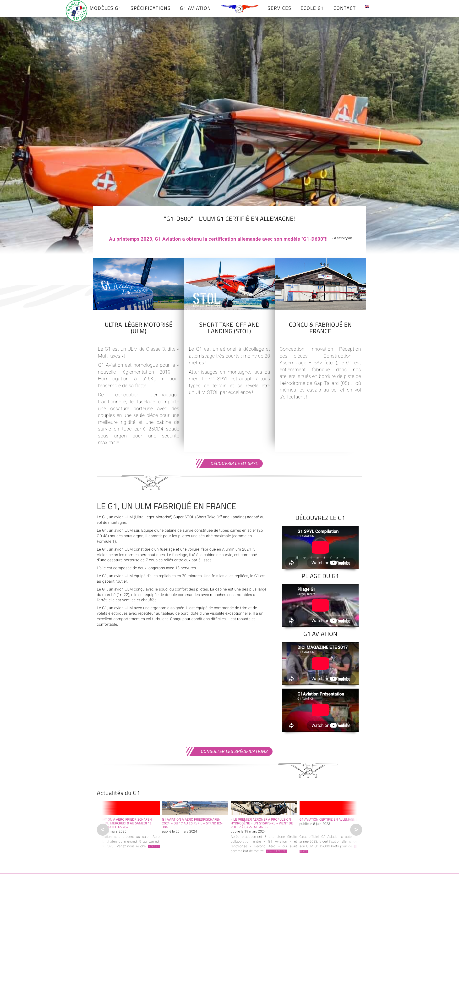 Aperçu du site