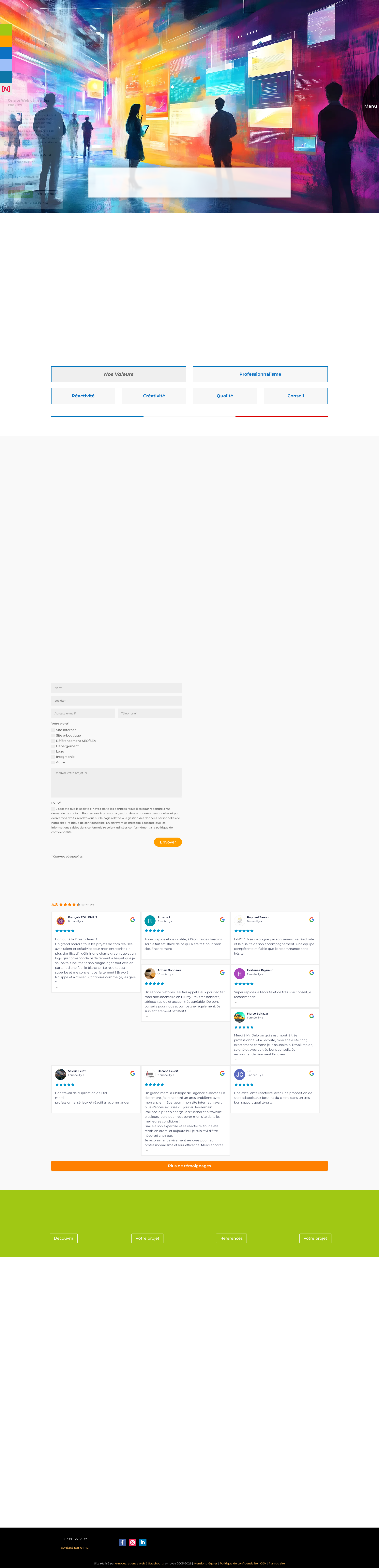 Aperçu du site