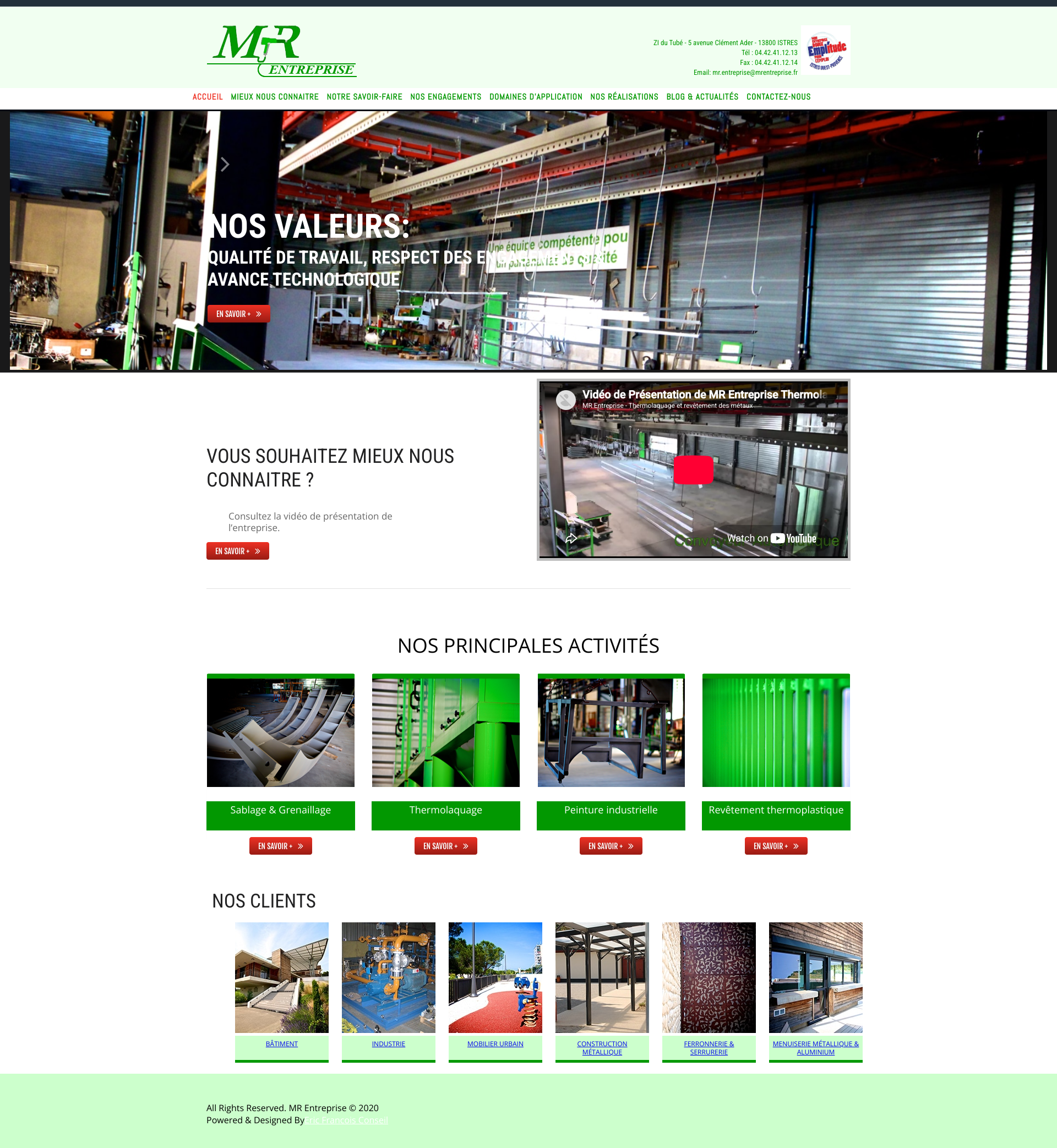 Aperçu du site