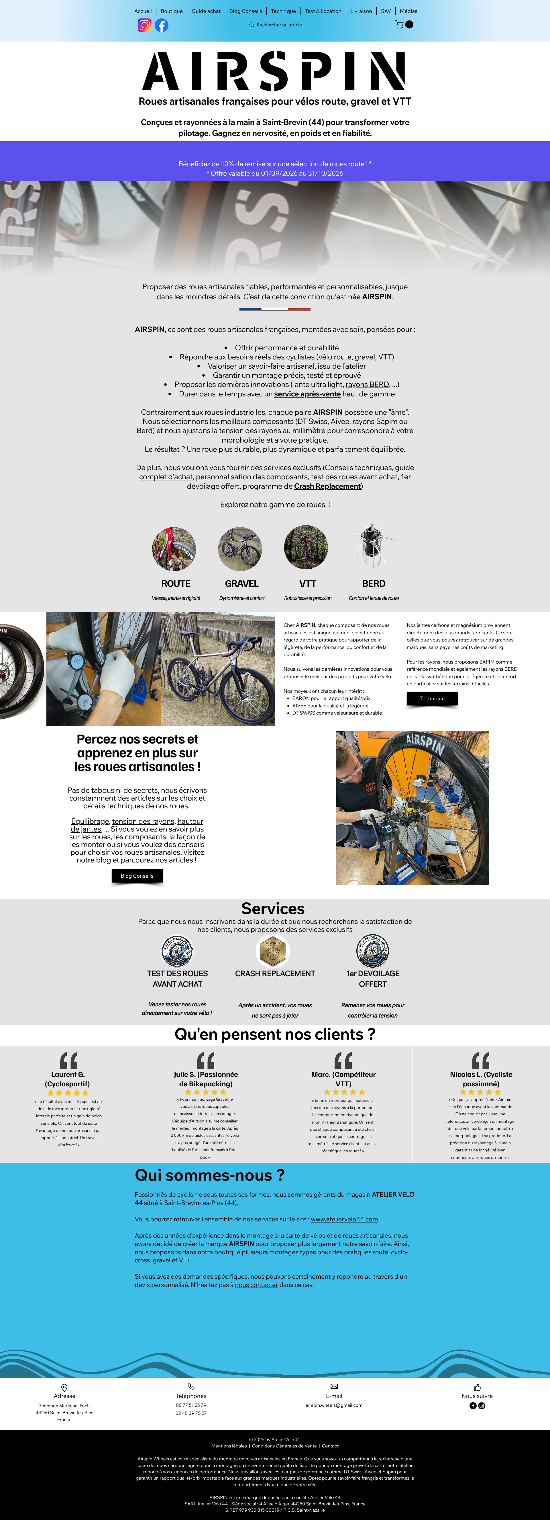 Aperçu du site
