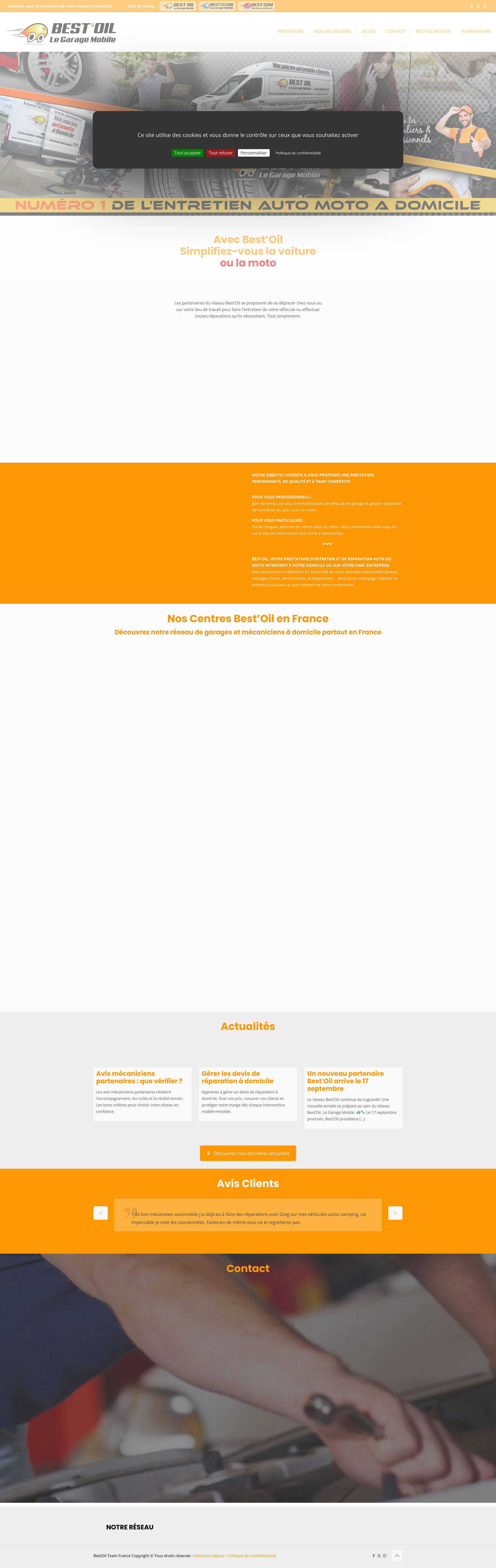Aperçu du site