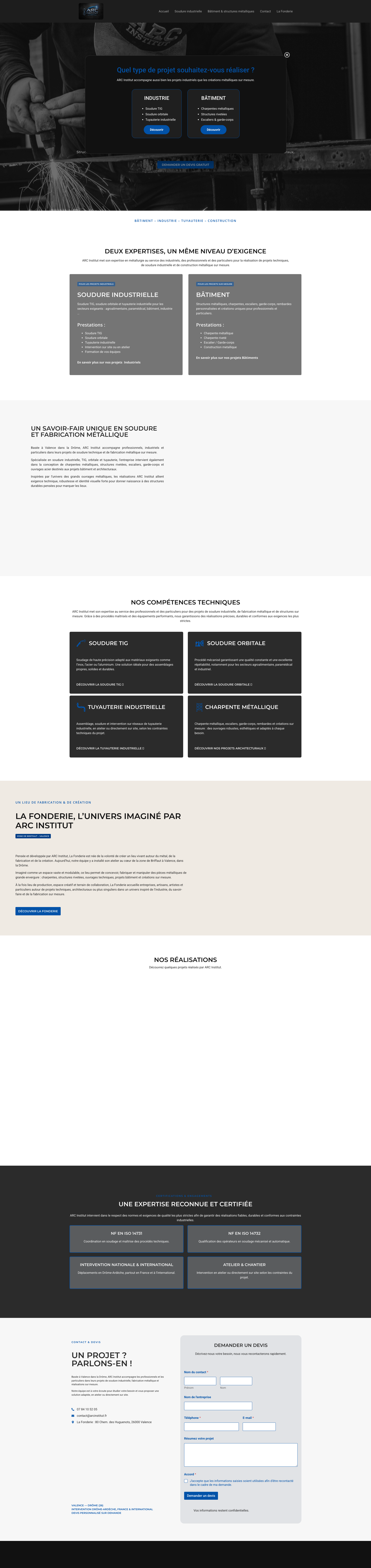 Aperçu du site