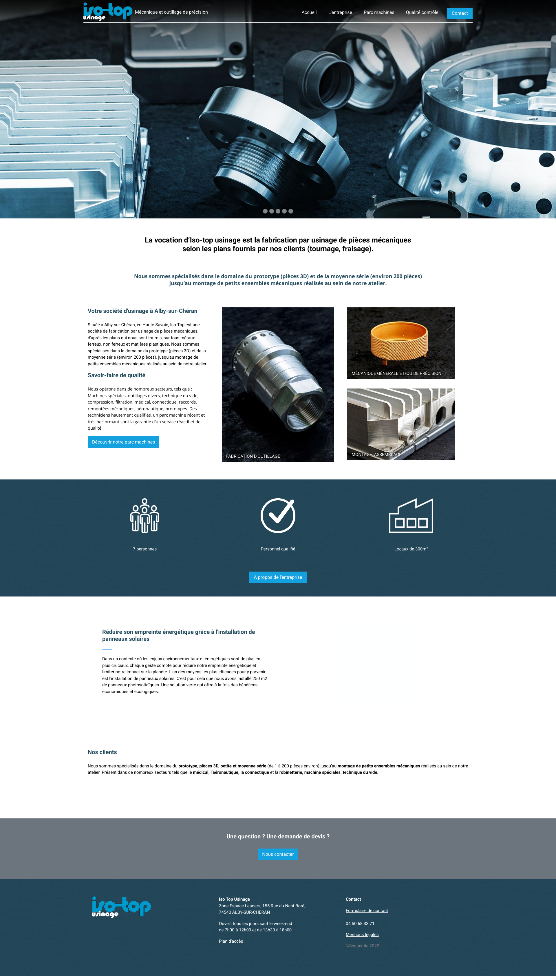 Aperçu du site