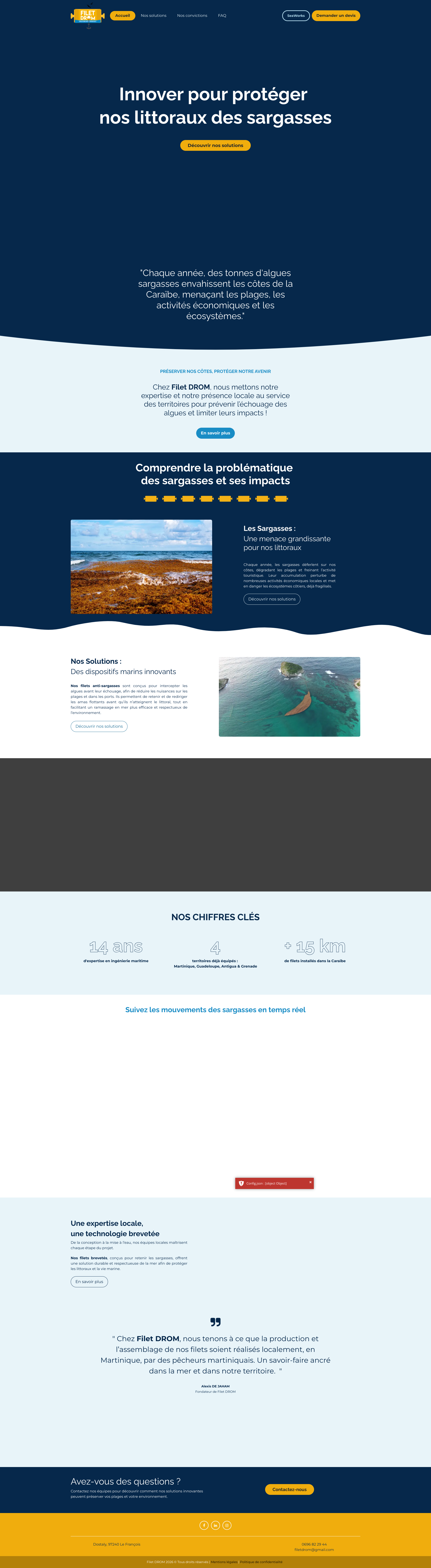 Aperçu du site
