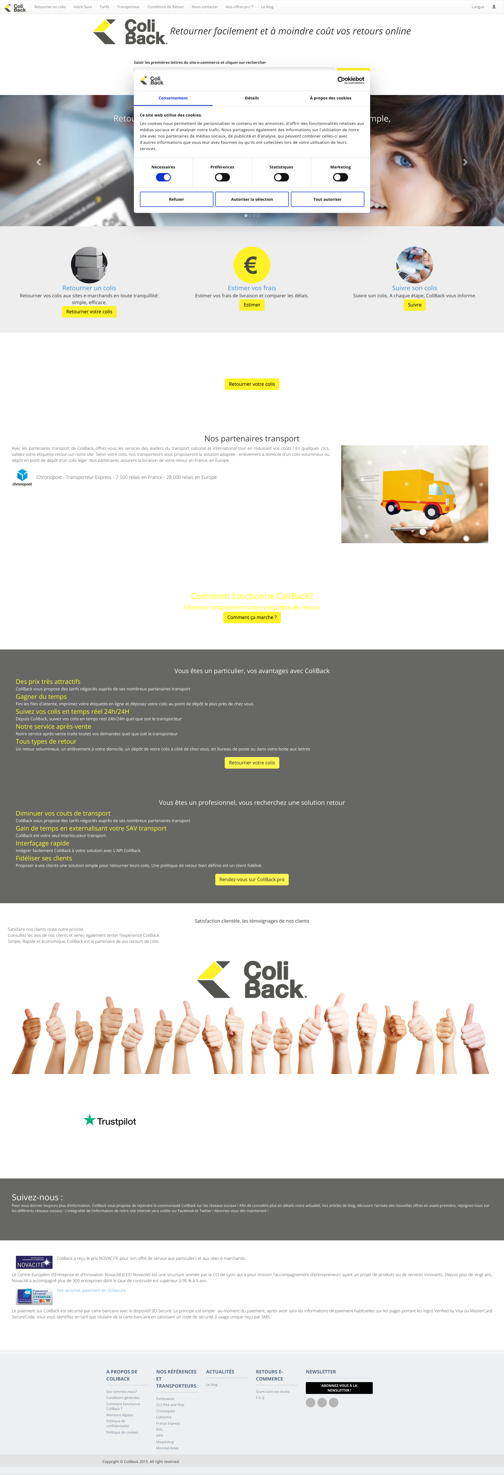 Aperçu du site