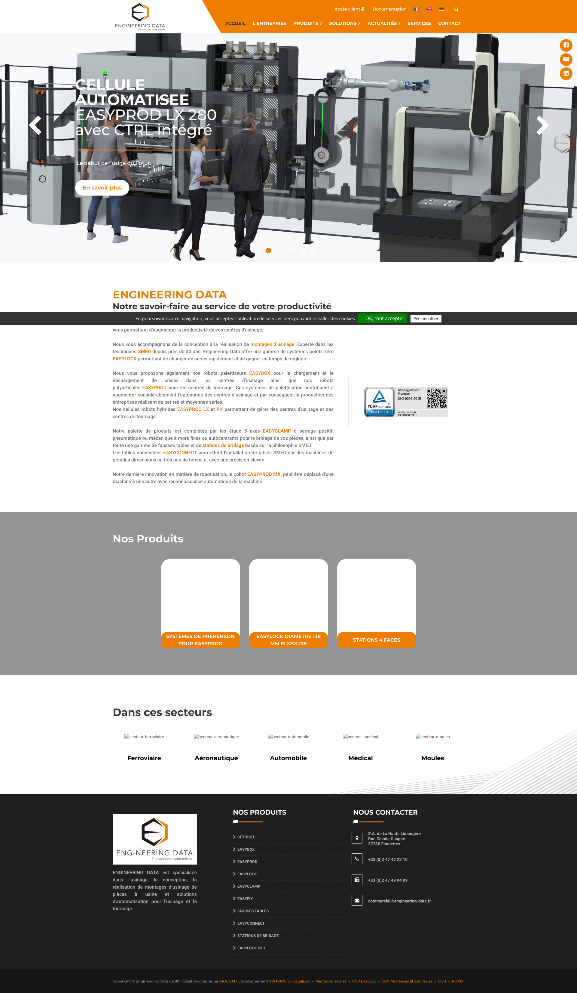 Aperçu du site