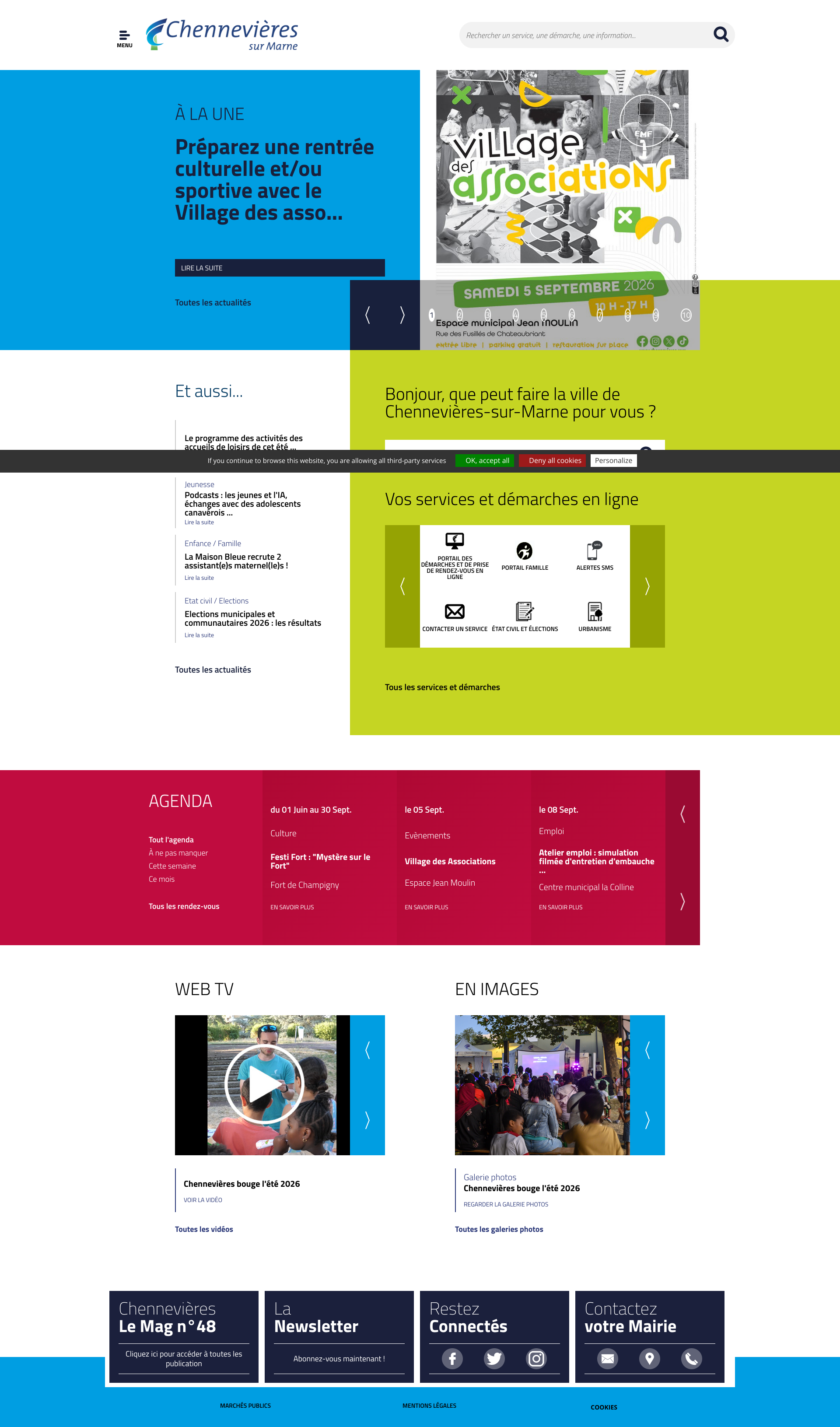 Aperçu du site