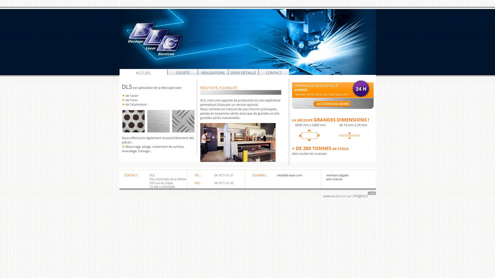 Aperçu du site
