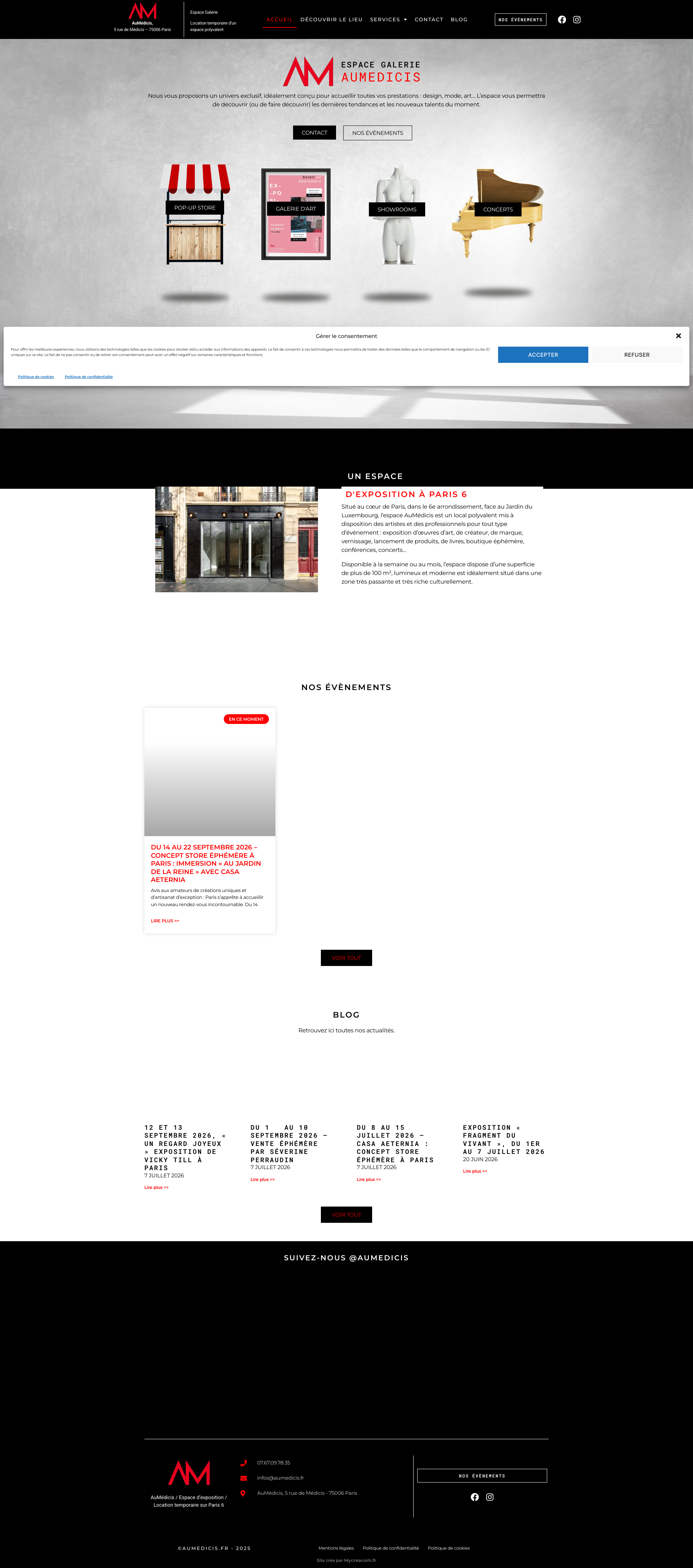 Aperçu du site
