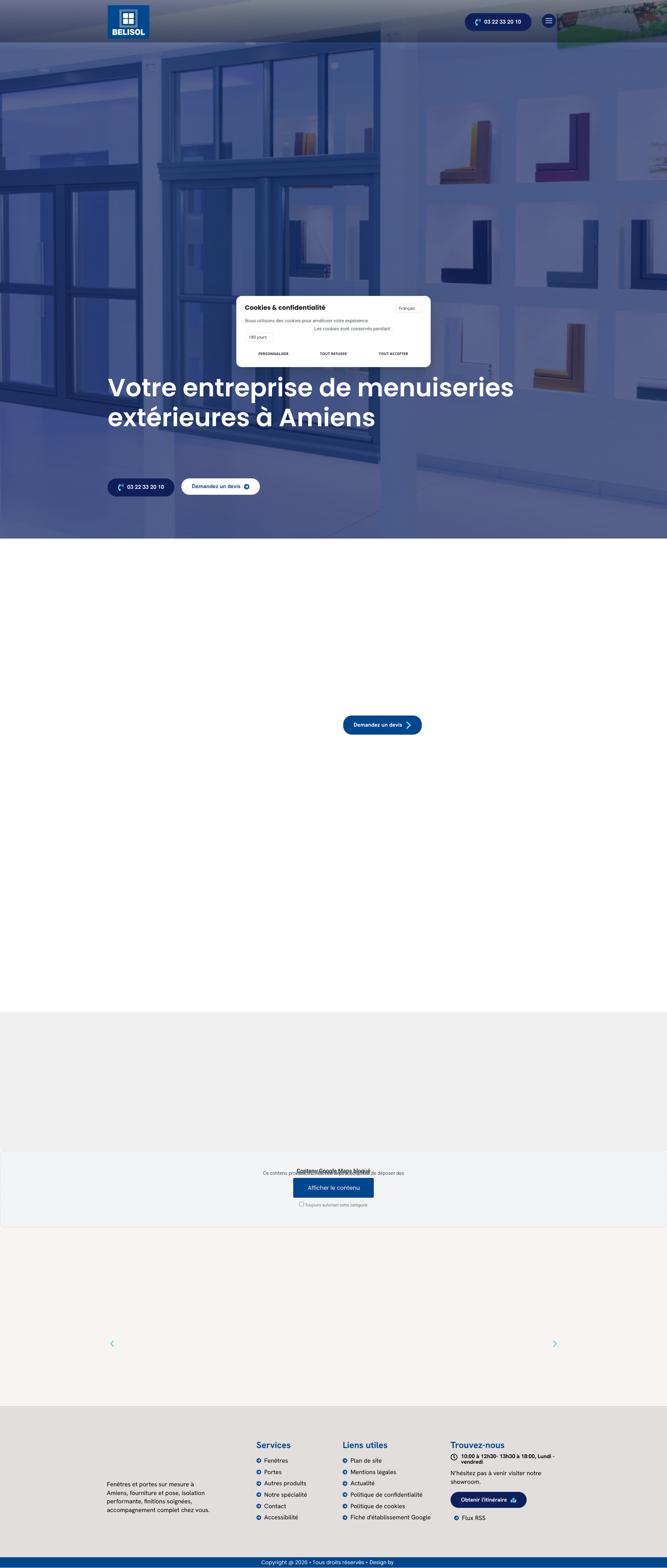 Aperçu du site