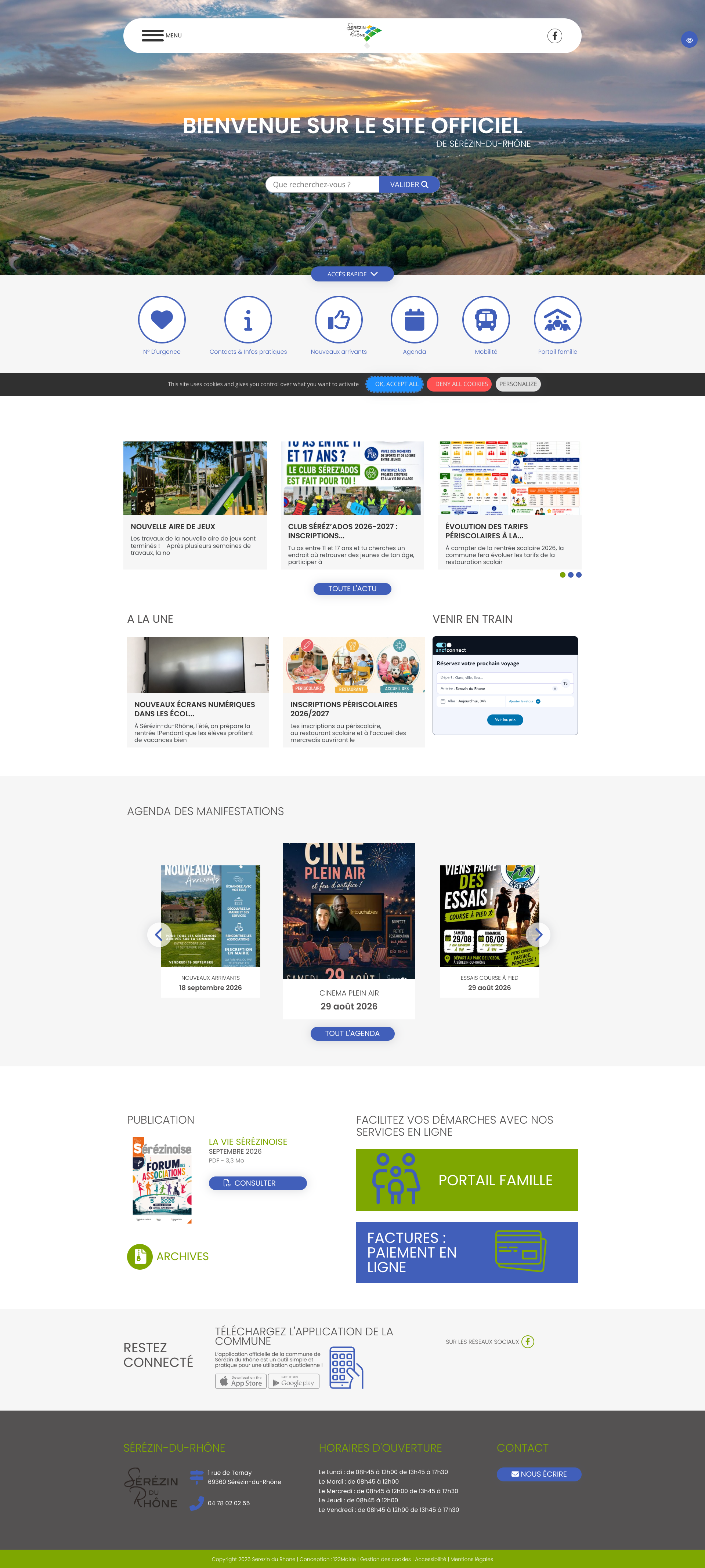 Aperçu du site