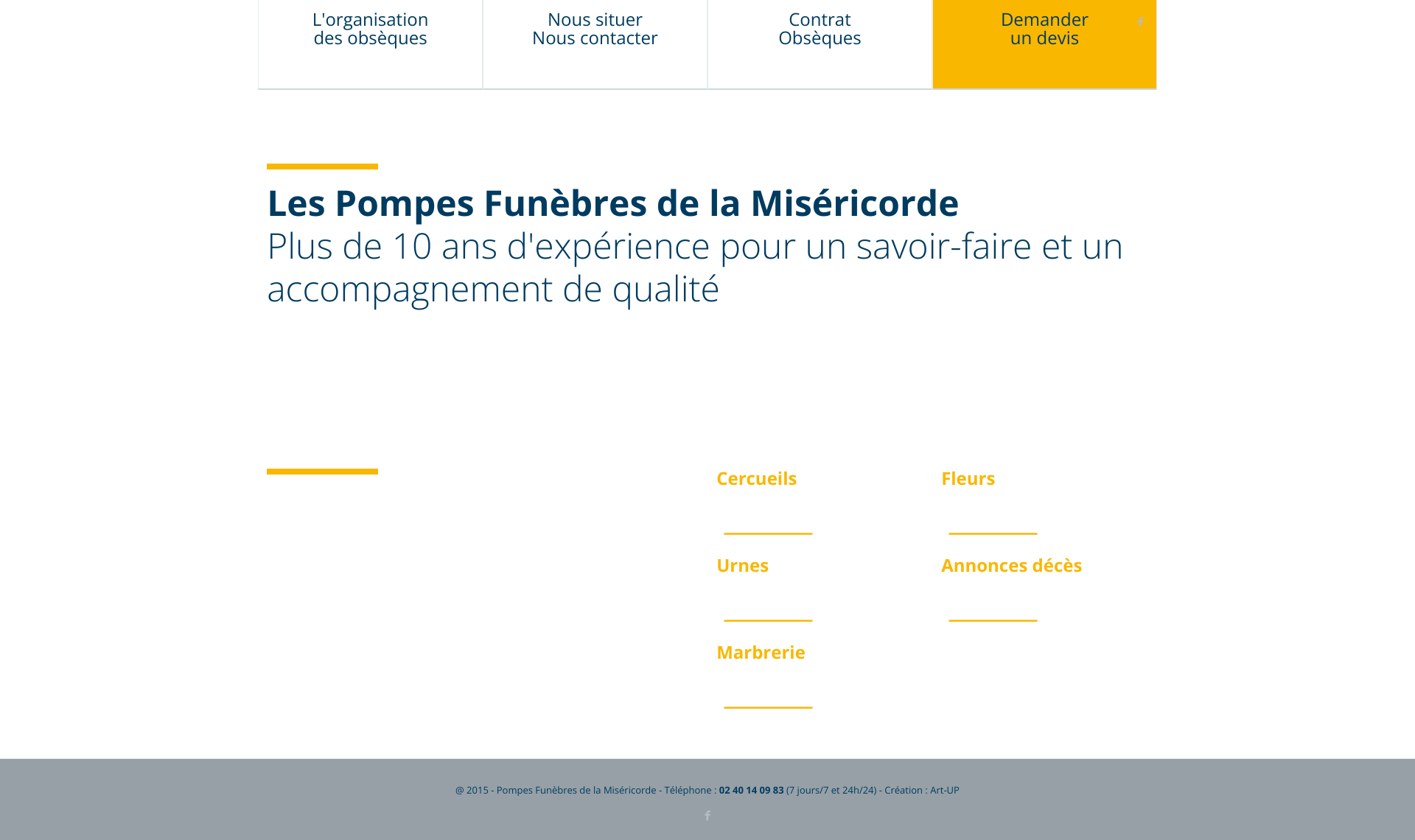 Aperçu du site