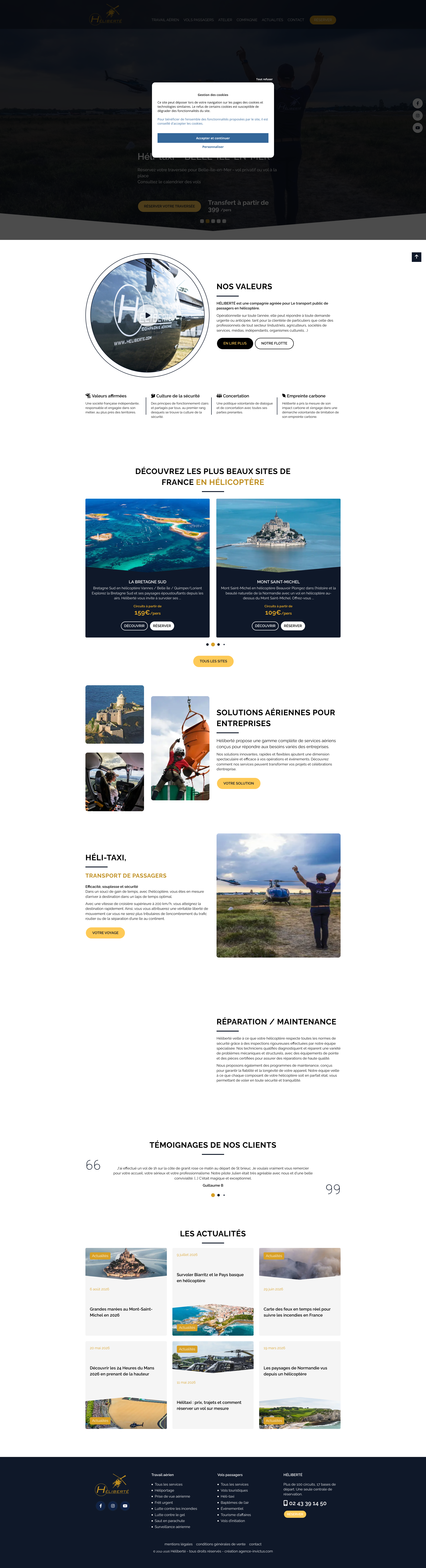 Aperçu du site