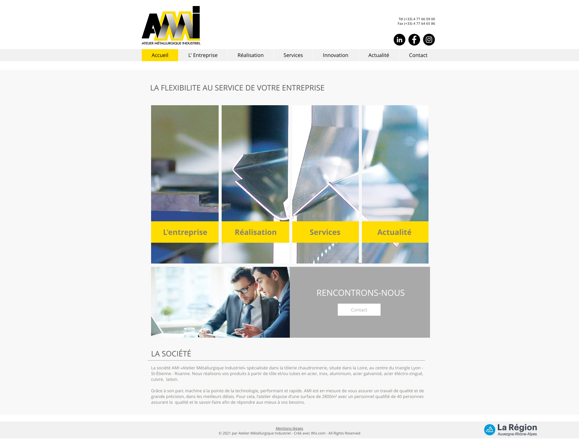 Aperçu du site