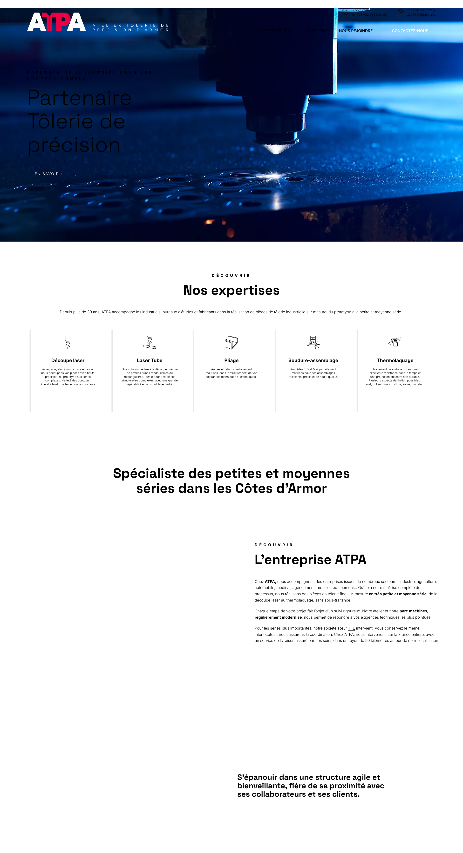 Aperçu du site