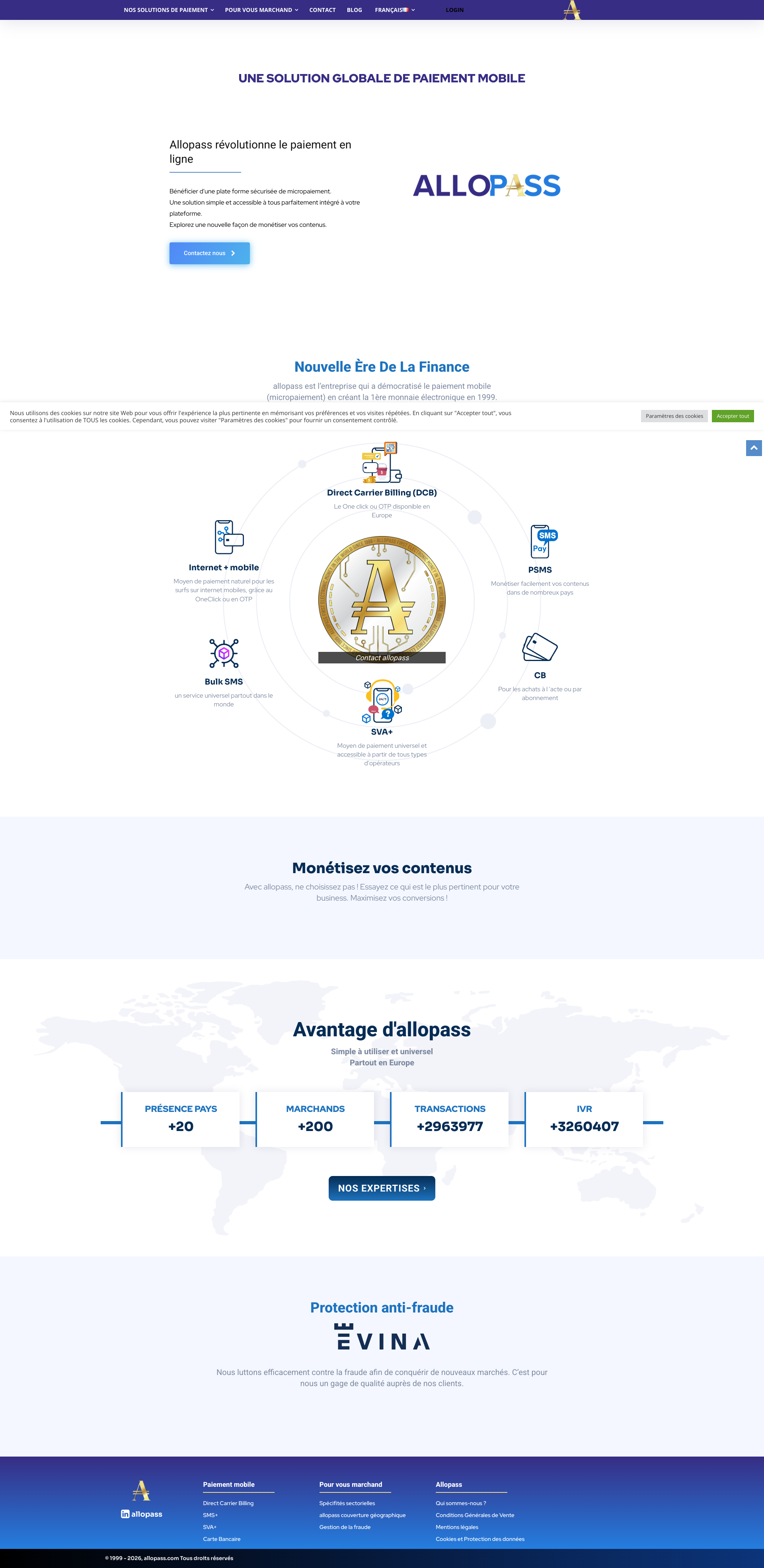 Aperçu du site