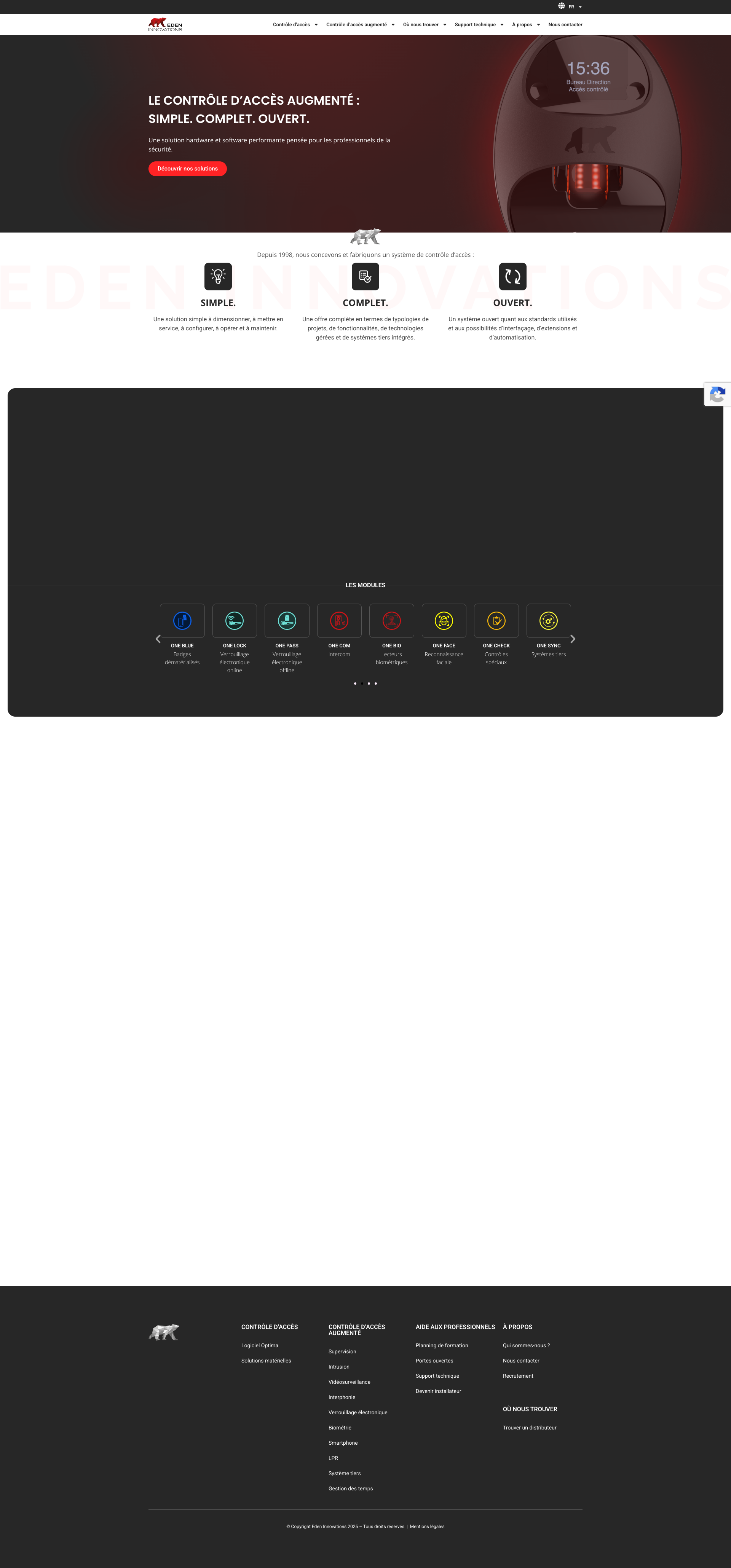 Aperçu du site