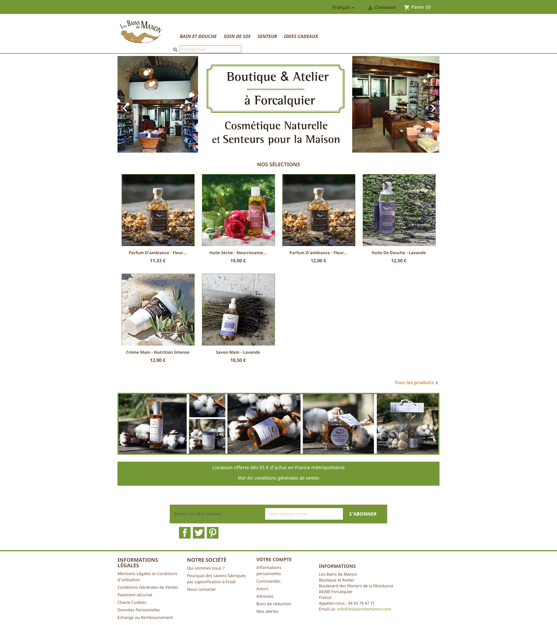 Aperçu du site