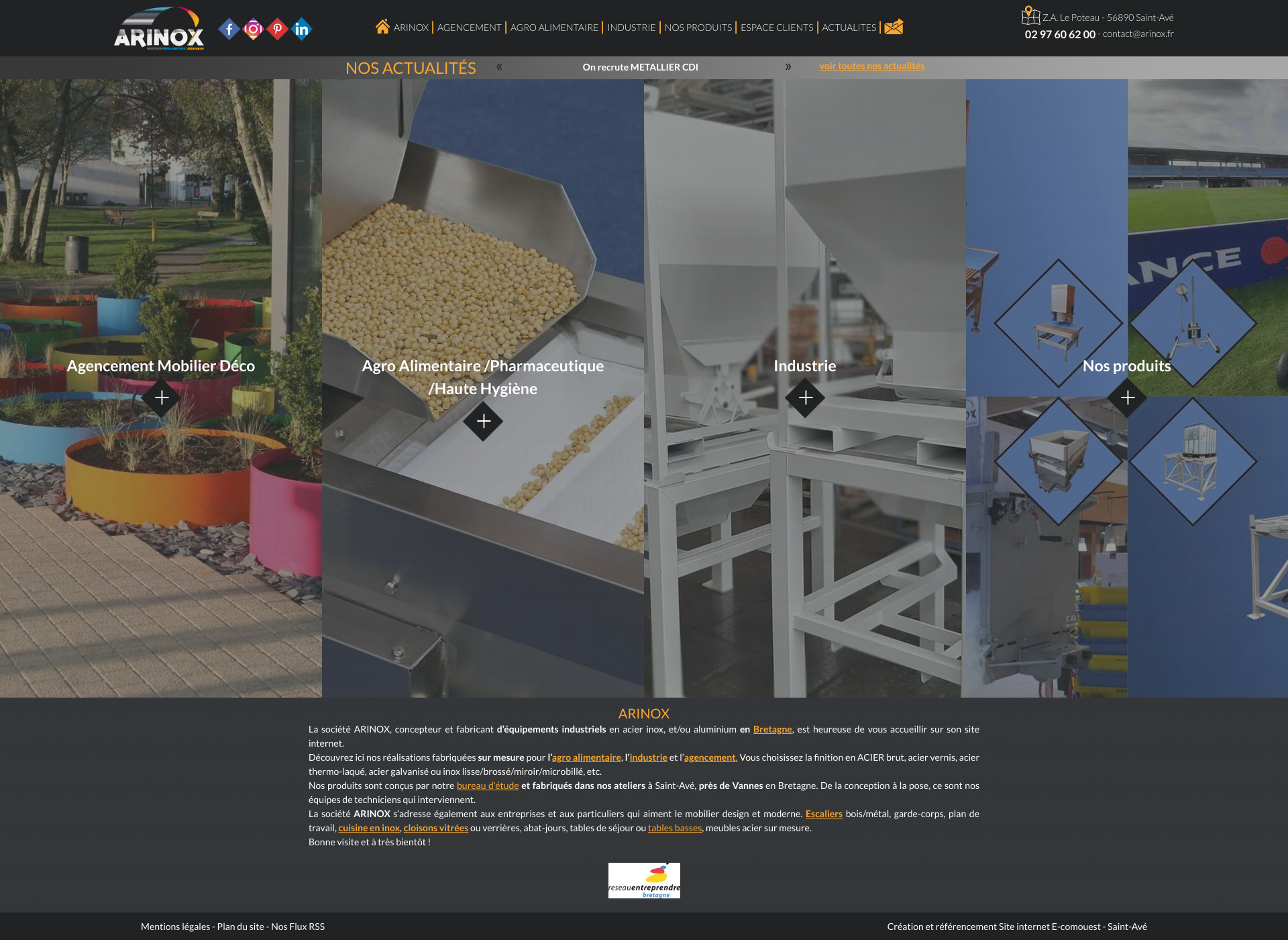 Aperçu du site