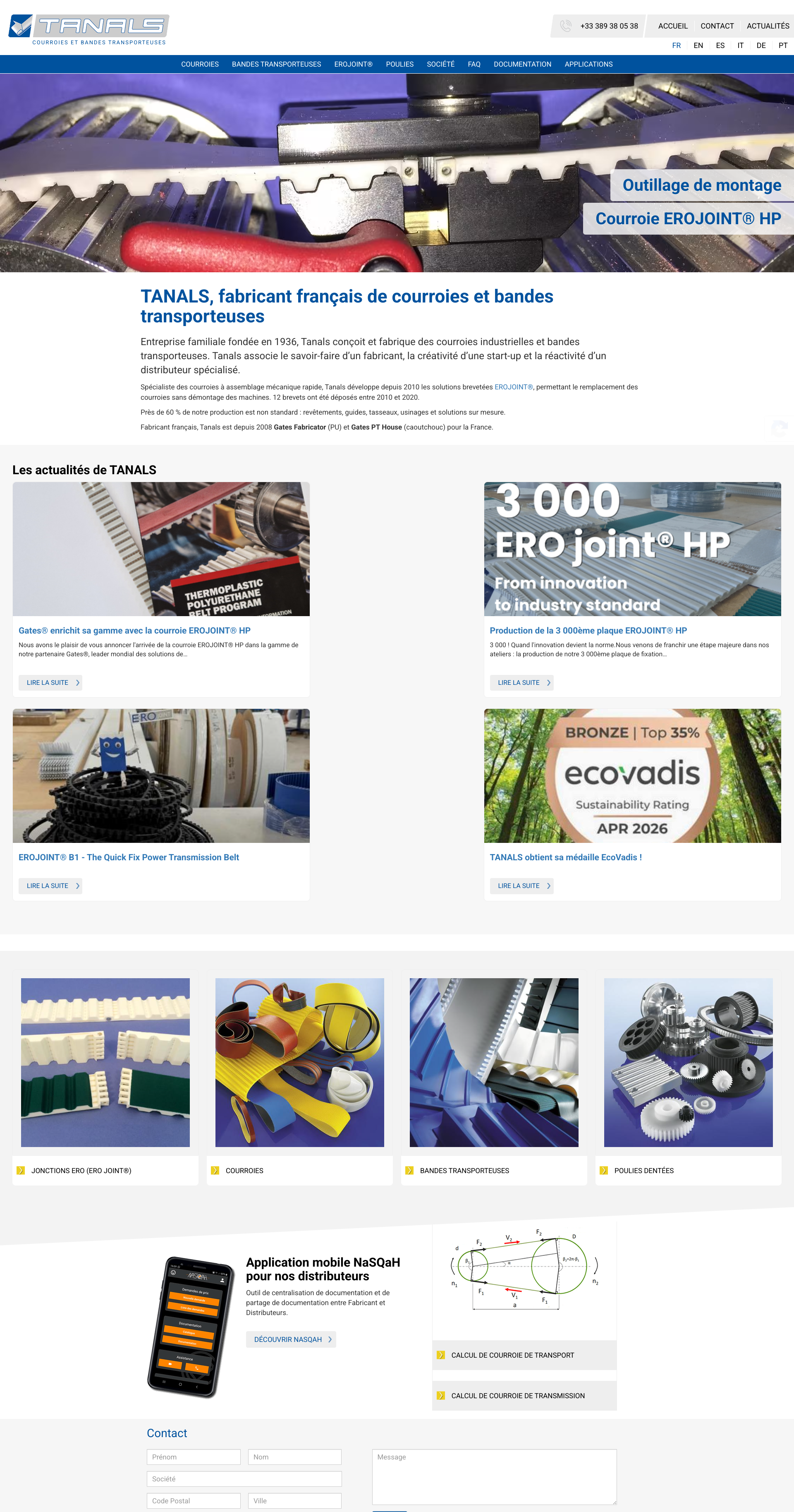 Aperçu du site