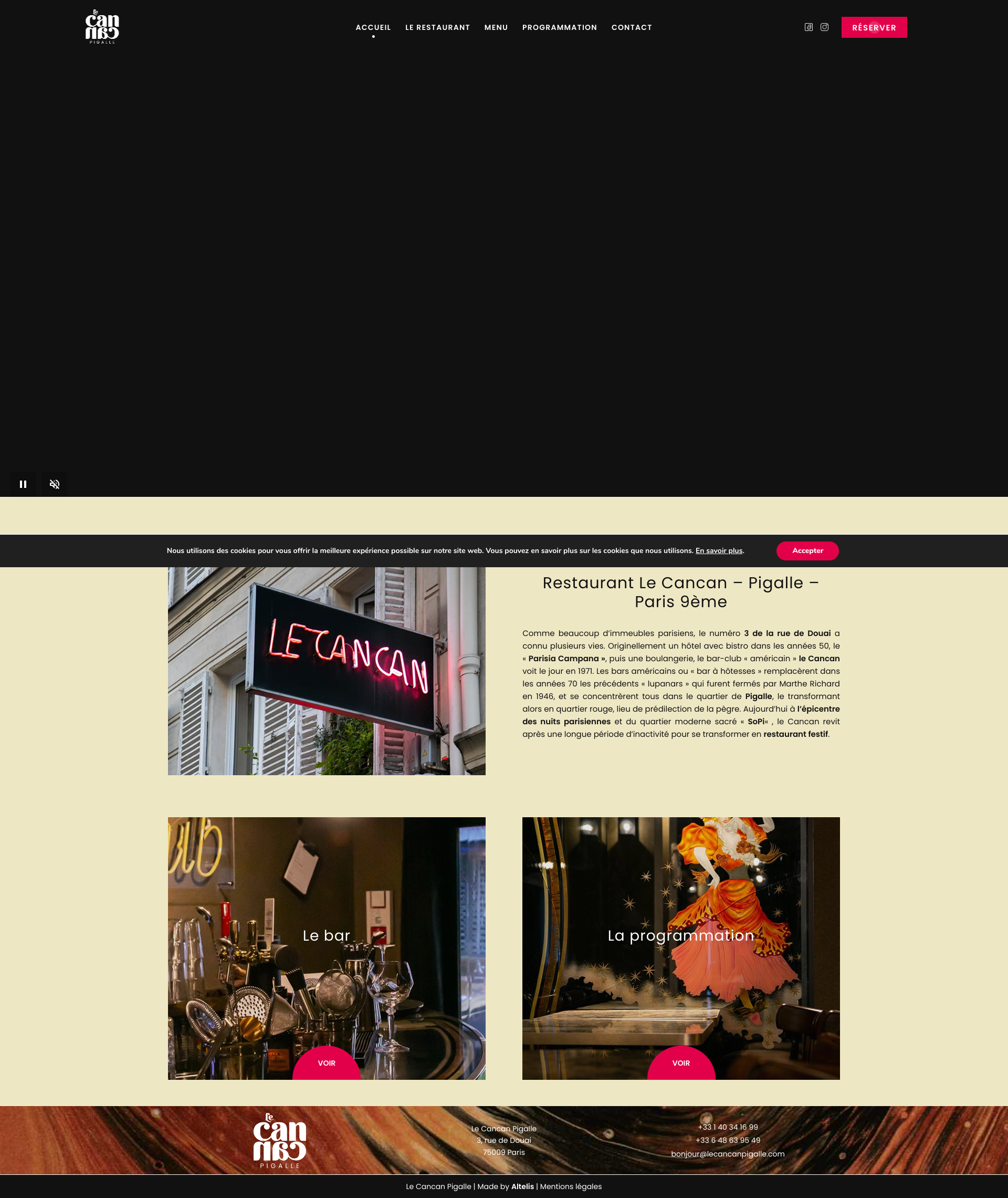 Aperçu du site