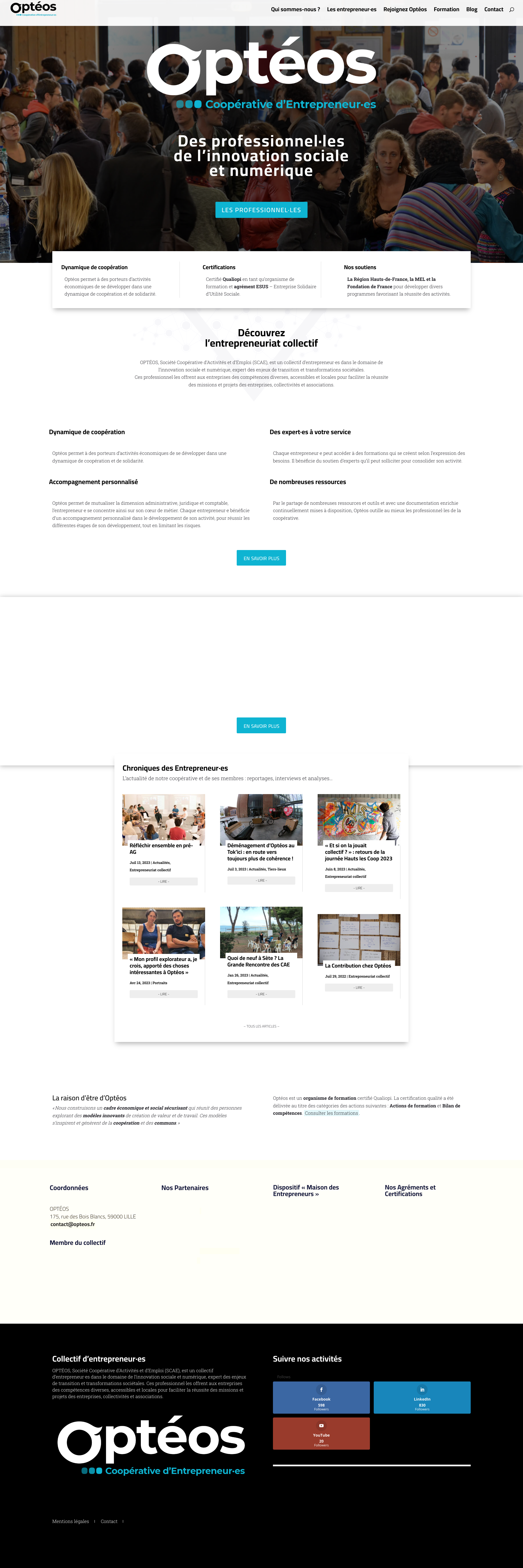 Aperçu du site