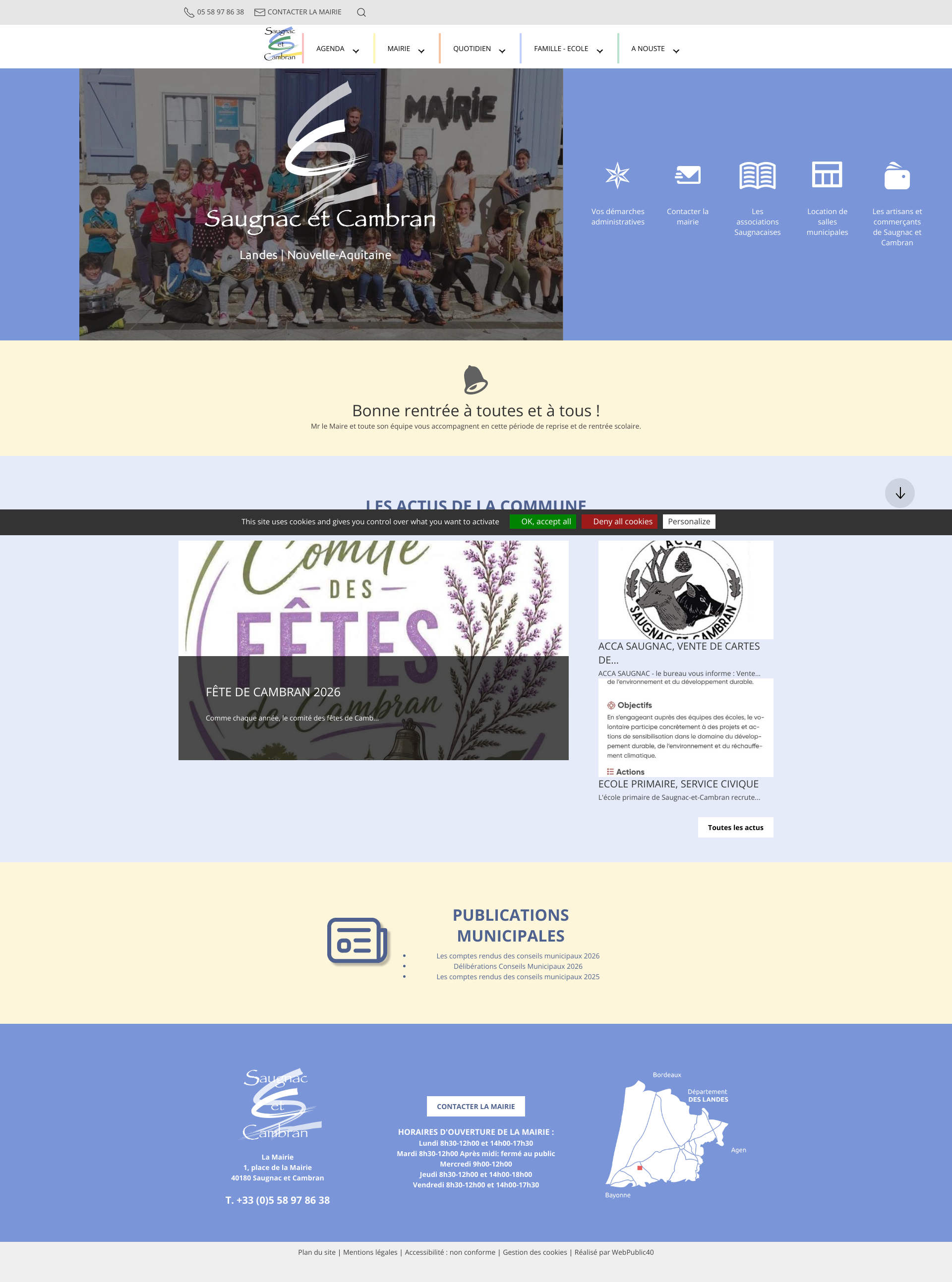 Aperçu du site