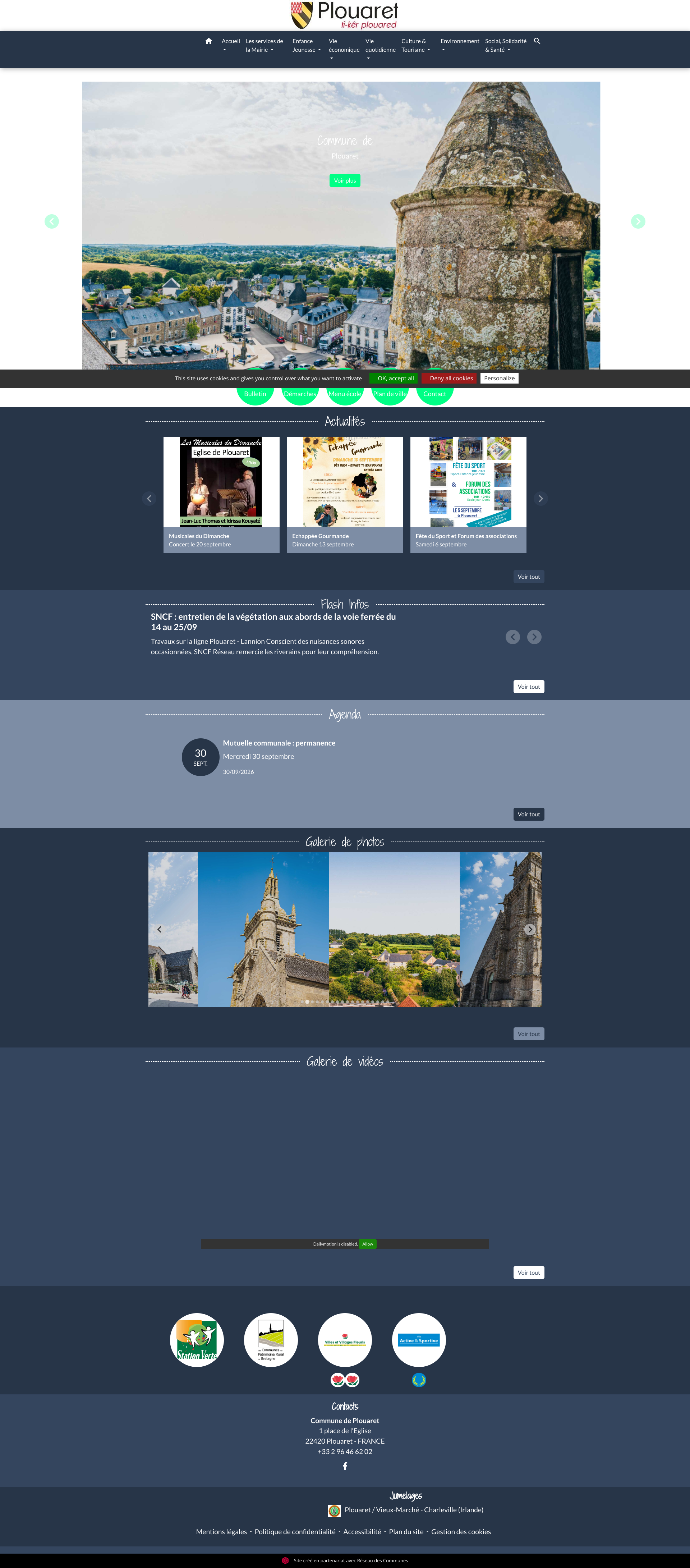 Aperçu du site