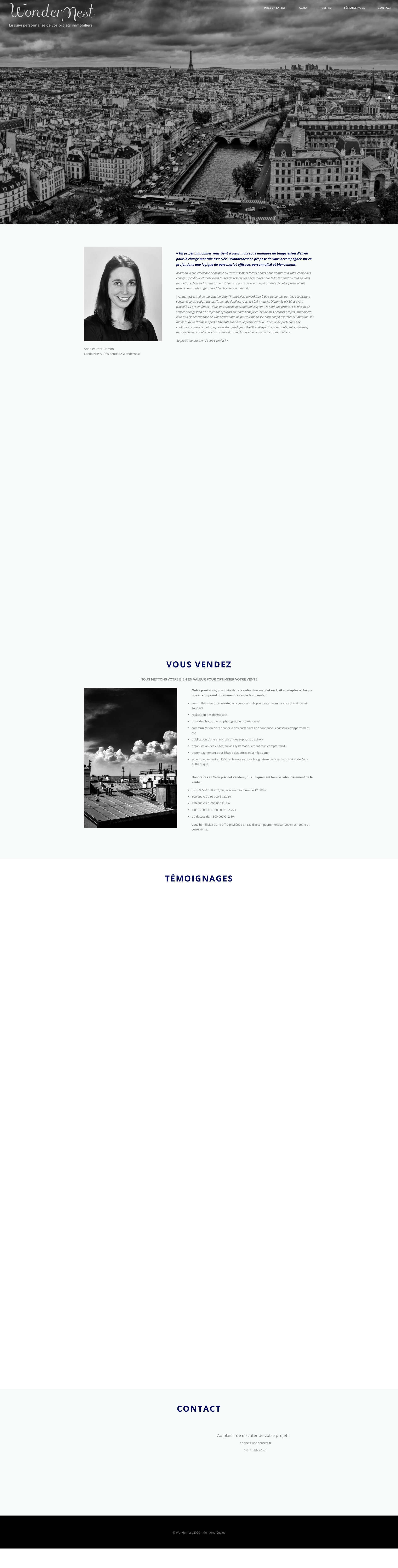 Aperçu du site