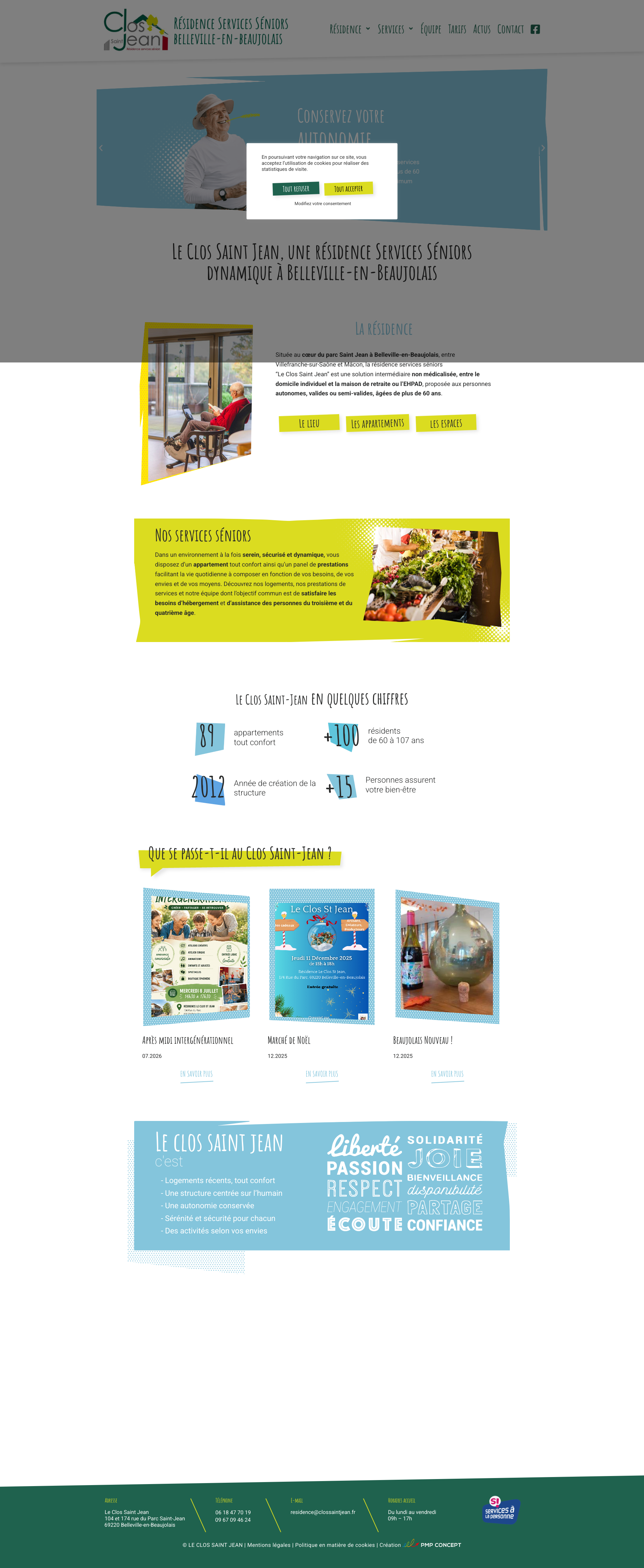 Aperçu du site