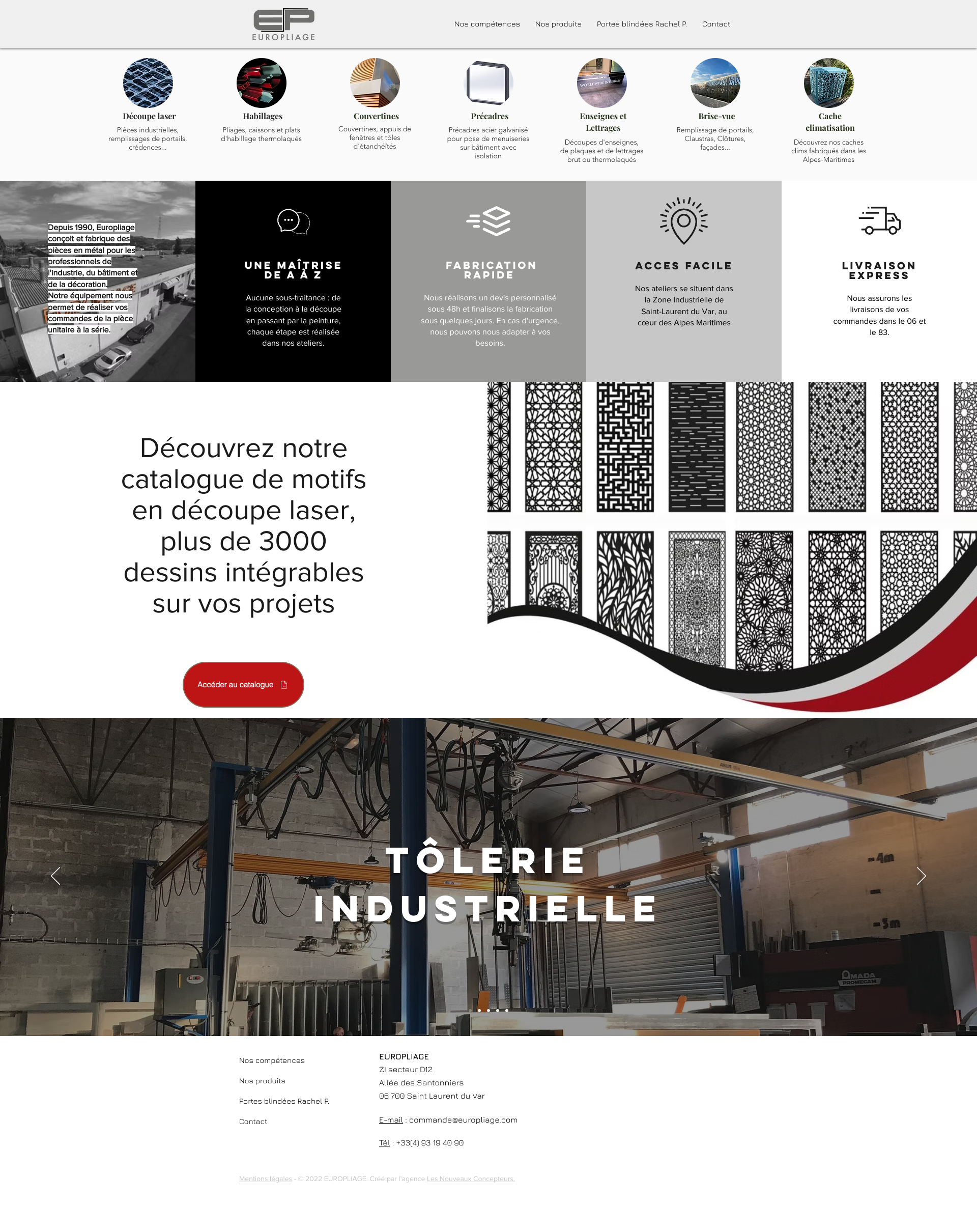 Aperçu du site