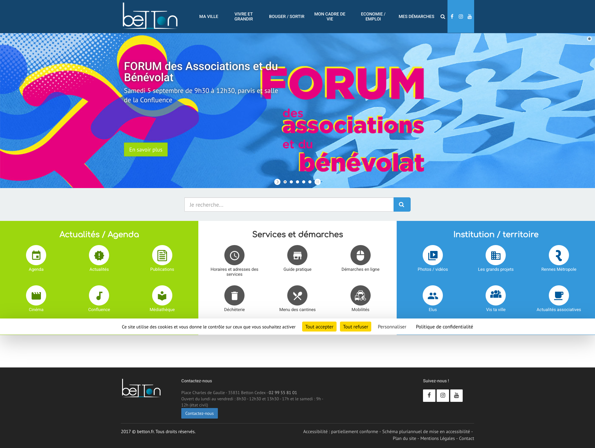 Aperçu du site