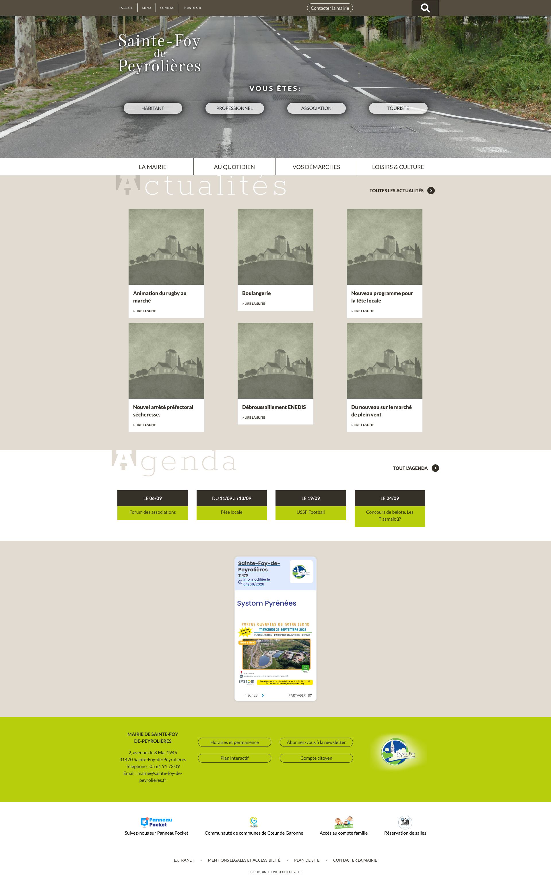 Aperçu du site