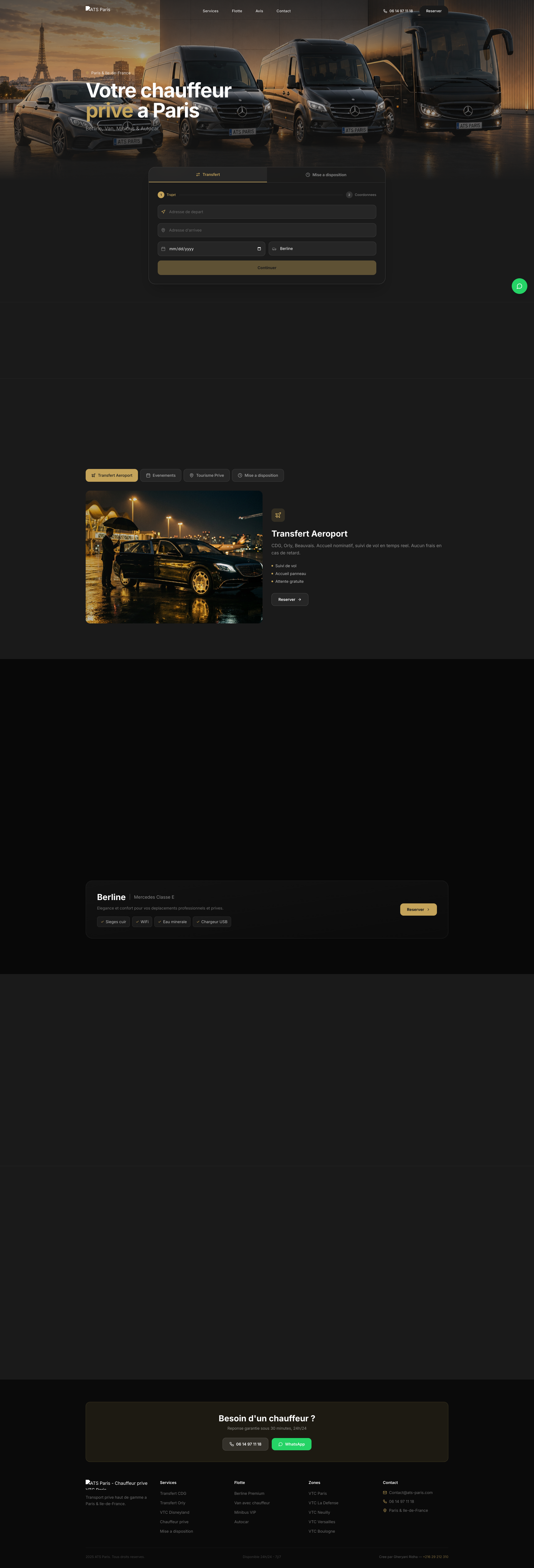 Aperçu du site