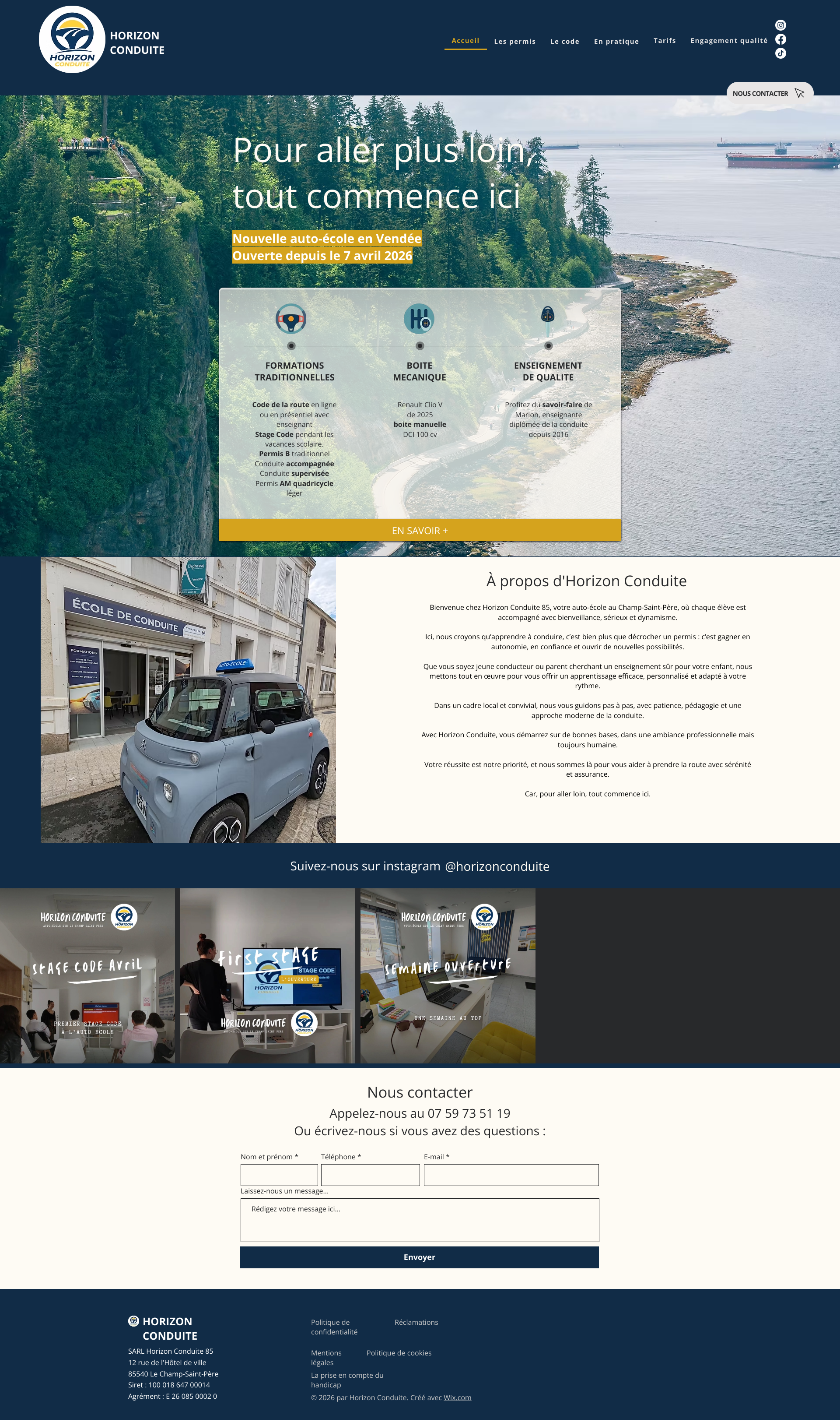 Aperçu du site