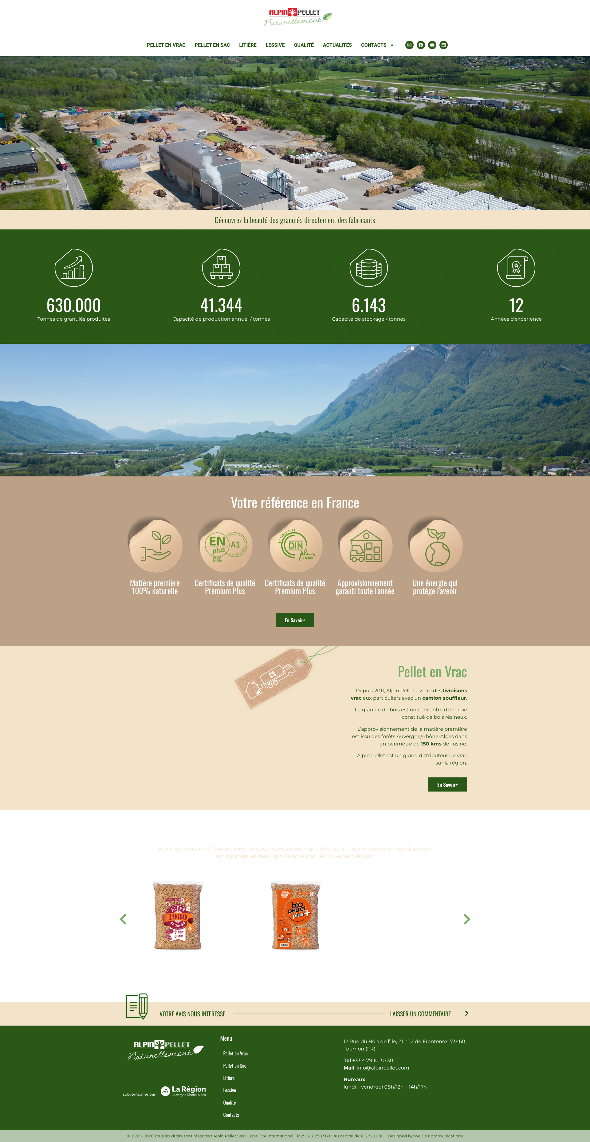 Aperçu du site