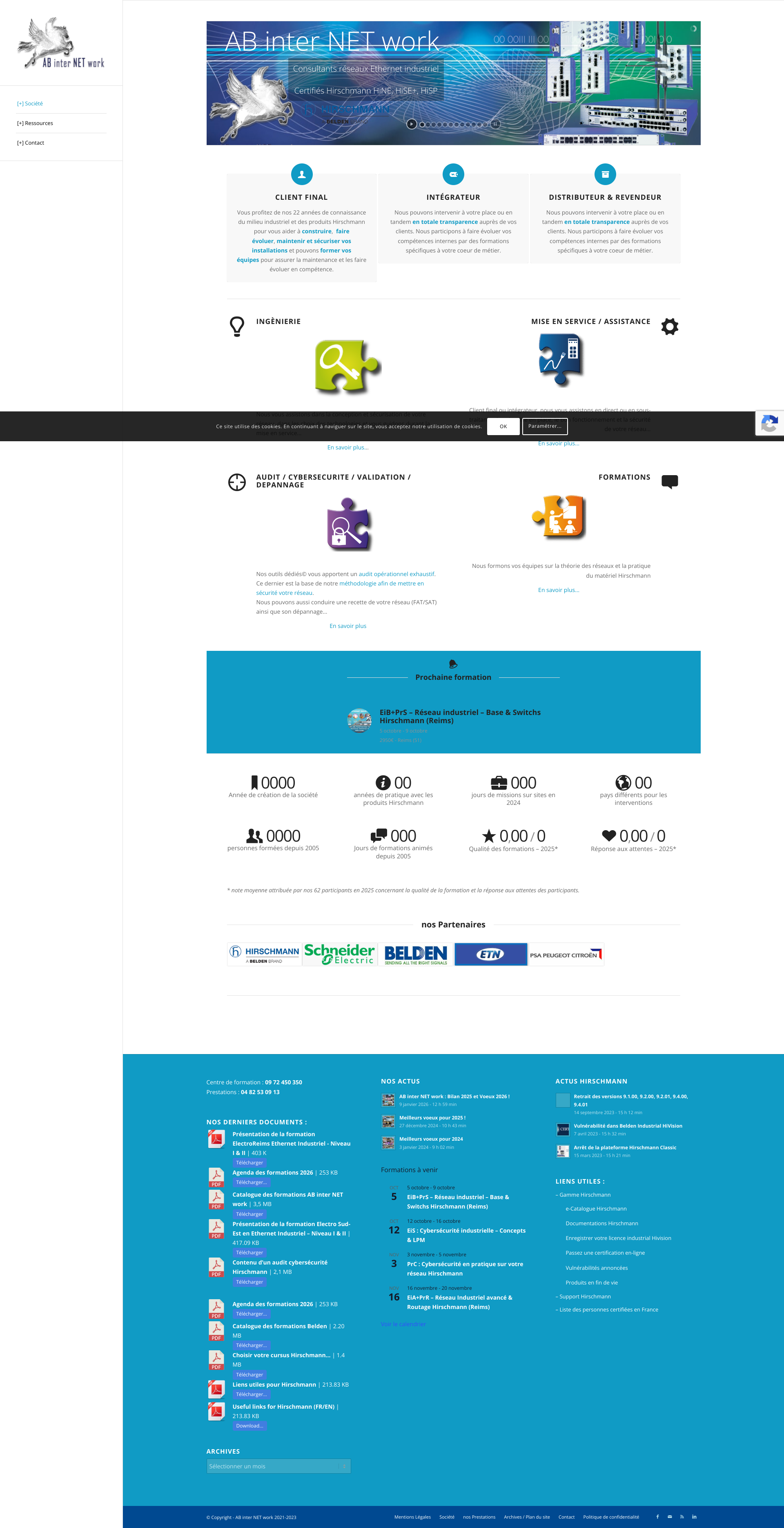 Aperçu du site