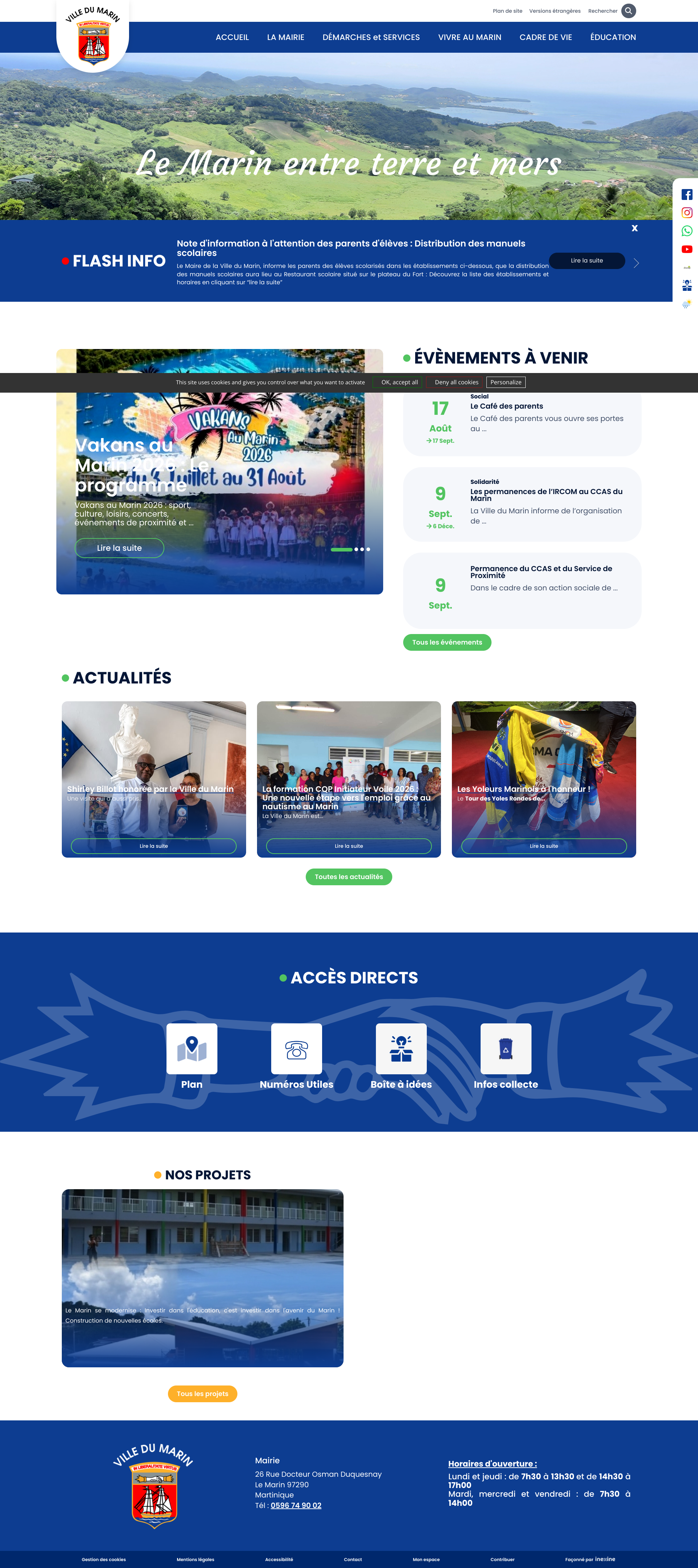 Aperçu du site