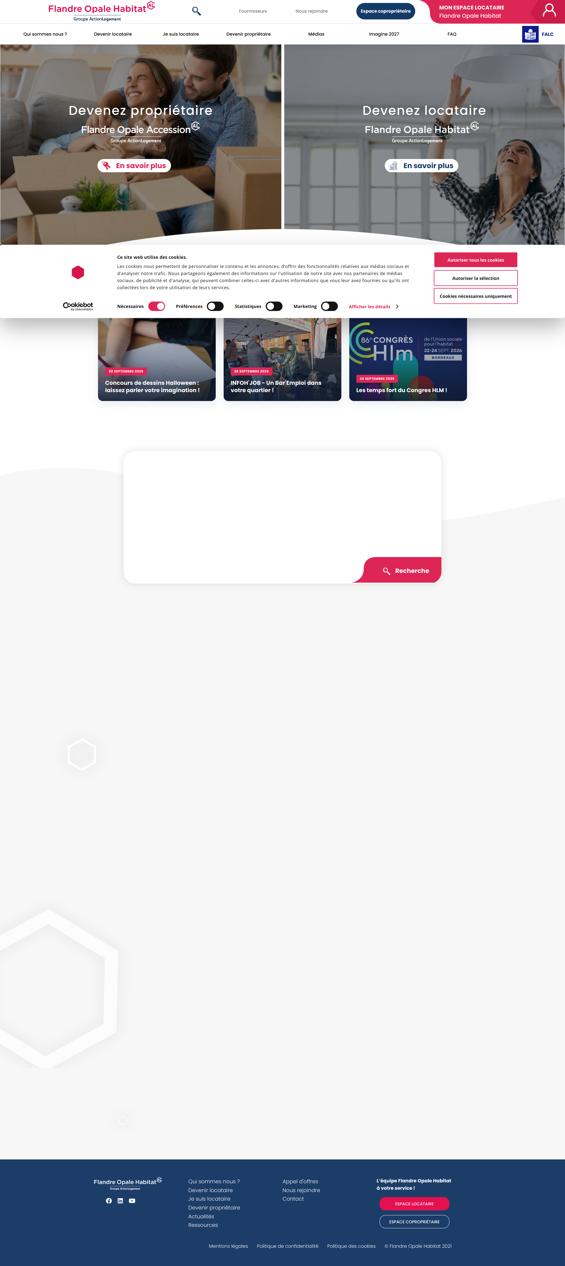 Aperçu du site