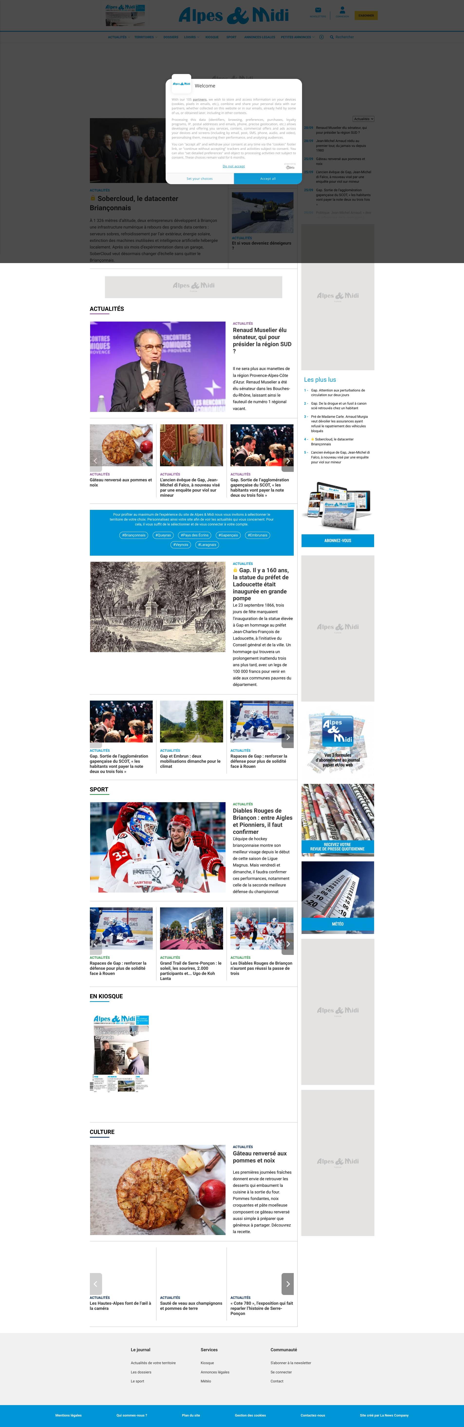 Aperçu du site