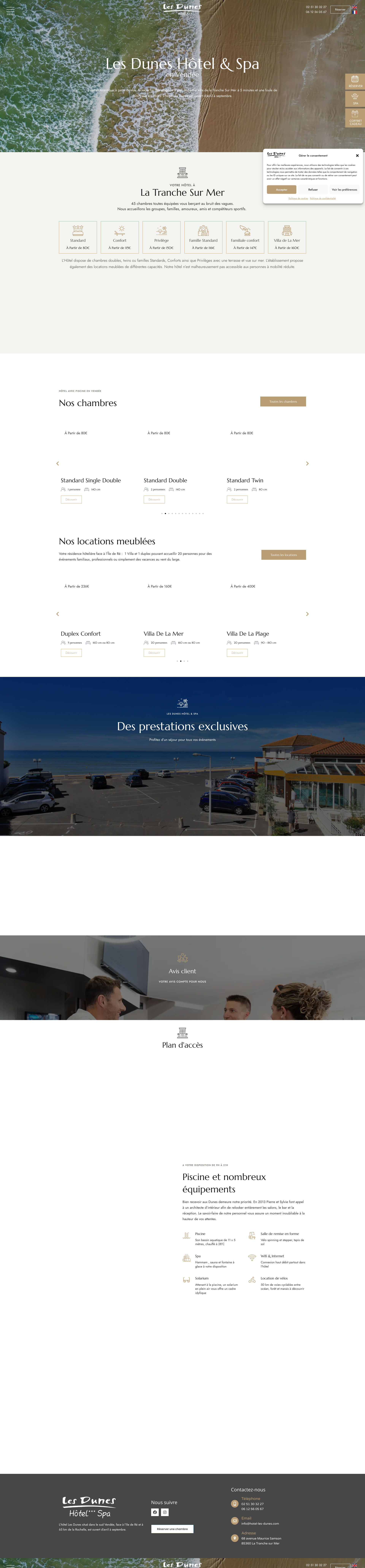 Aperçu du site